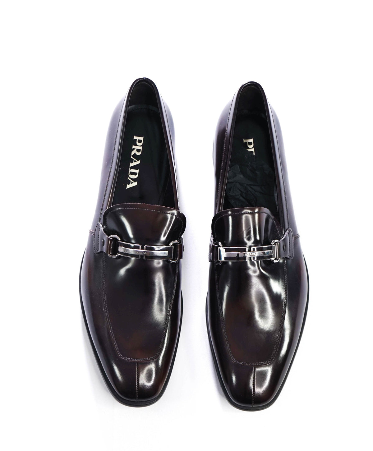 $1,095 PRADA - Brown Leather Loafers - US 12.5 (11.5UK)