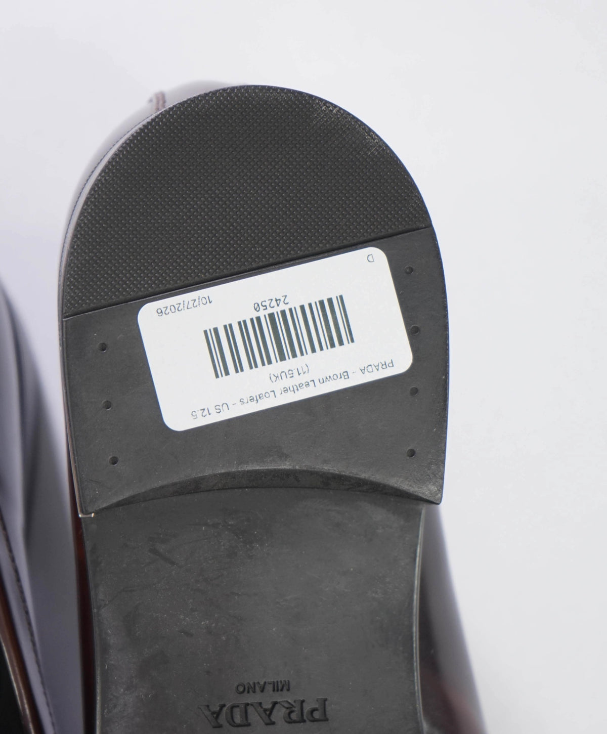 $1,095 PRADA - Brown Leather Loafers - US 12.5 (11.5UK)