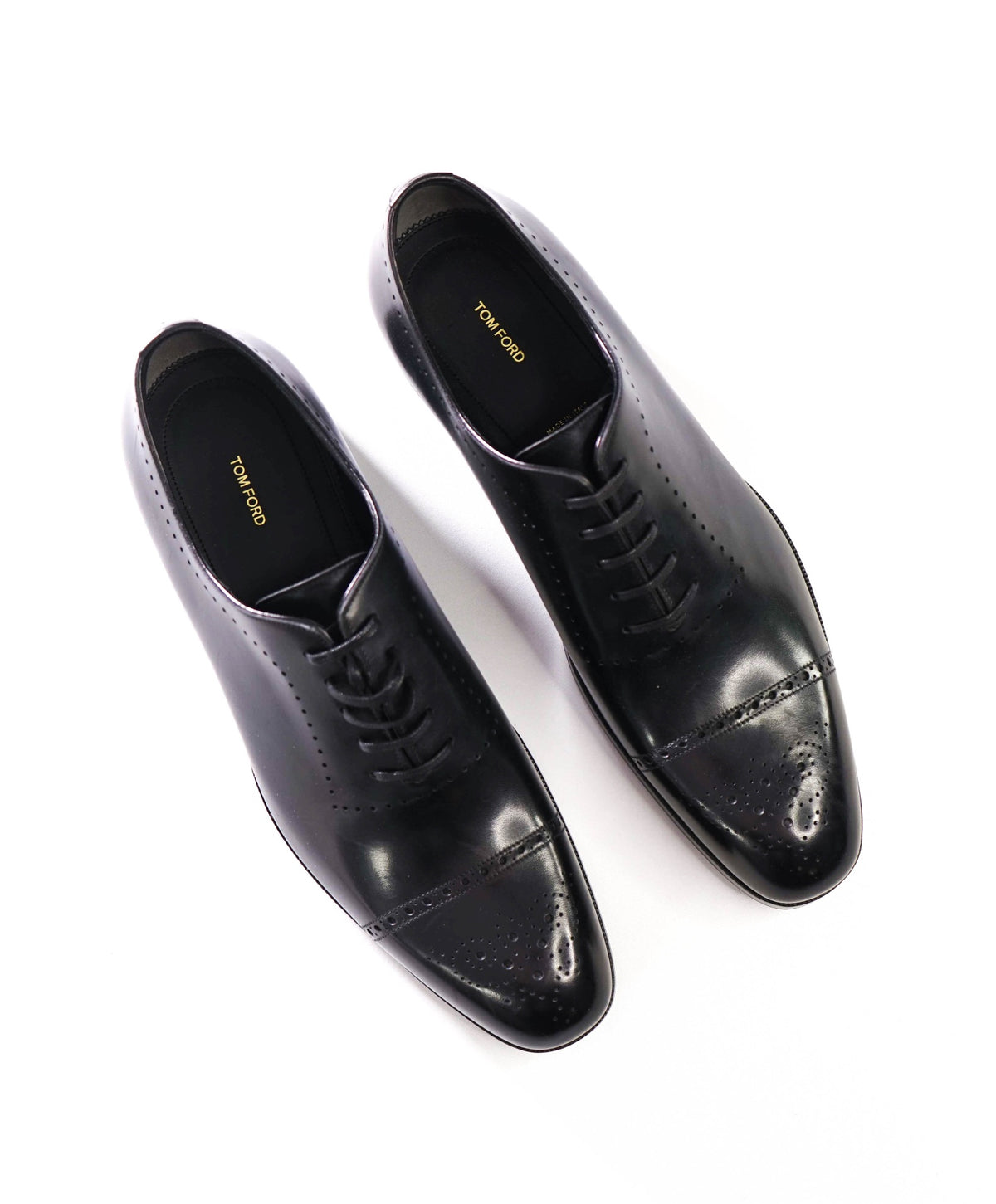 $1,890 TOM FORD - Black Leather Oxfords - US 11 (10.5 TF)