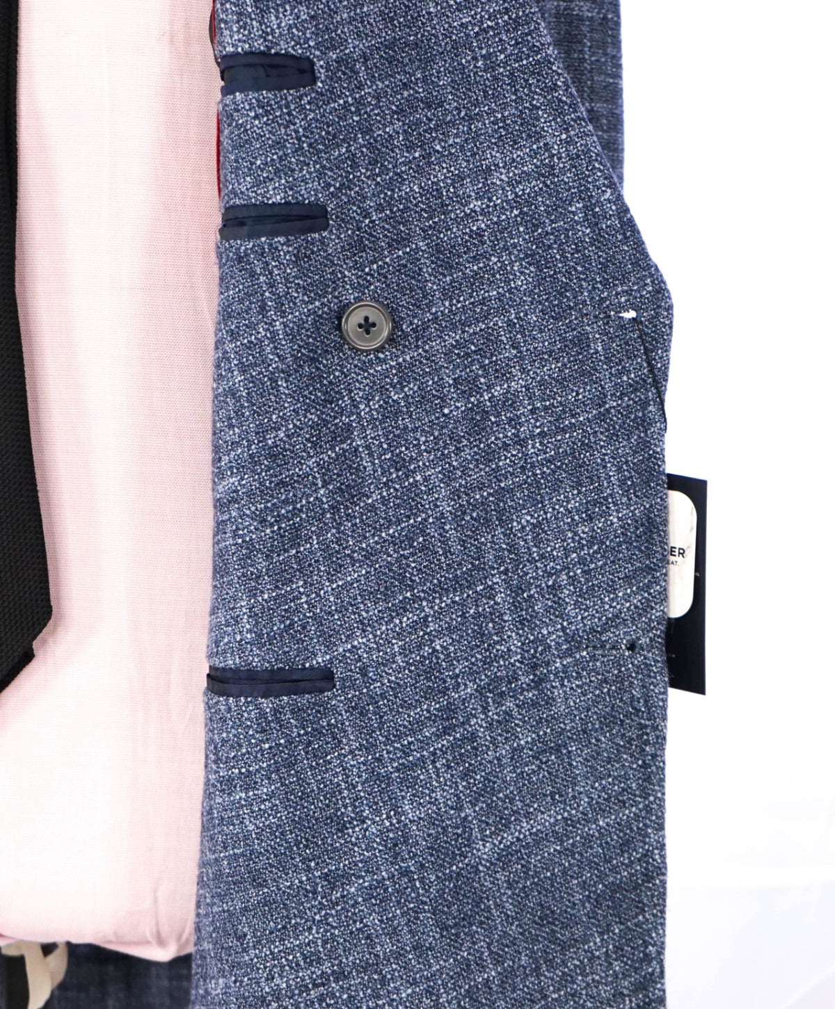 ISAIA - "ARMIE HAMMER" Custom Blue Wool/Silk Blazer - 42R