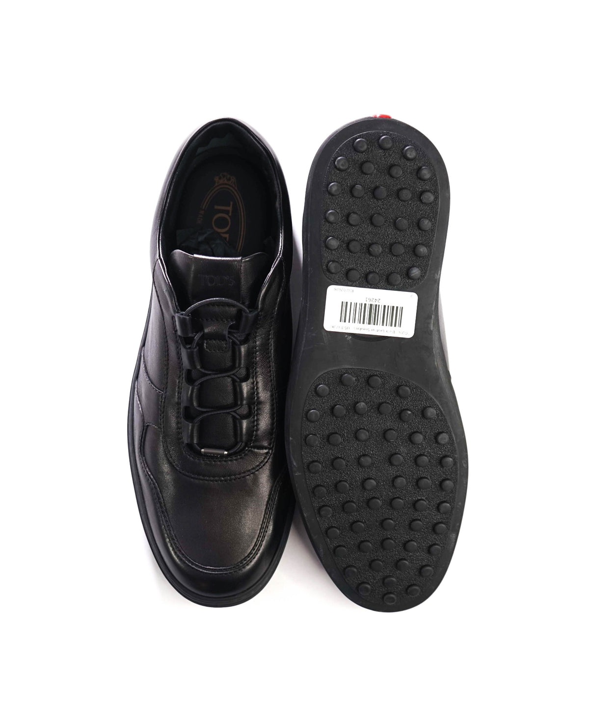 TOD's - Black Leather Sneakers - US 8 (7UK)