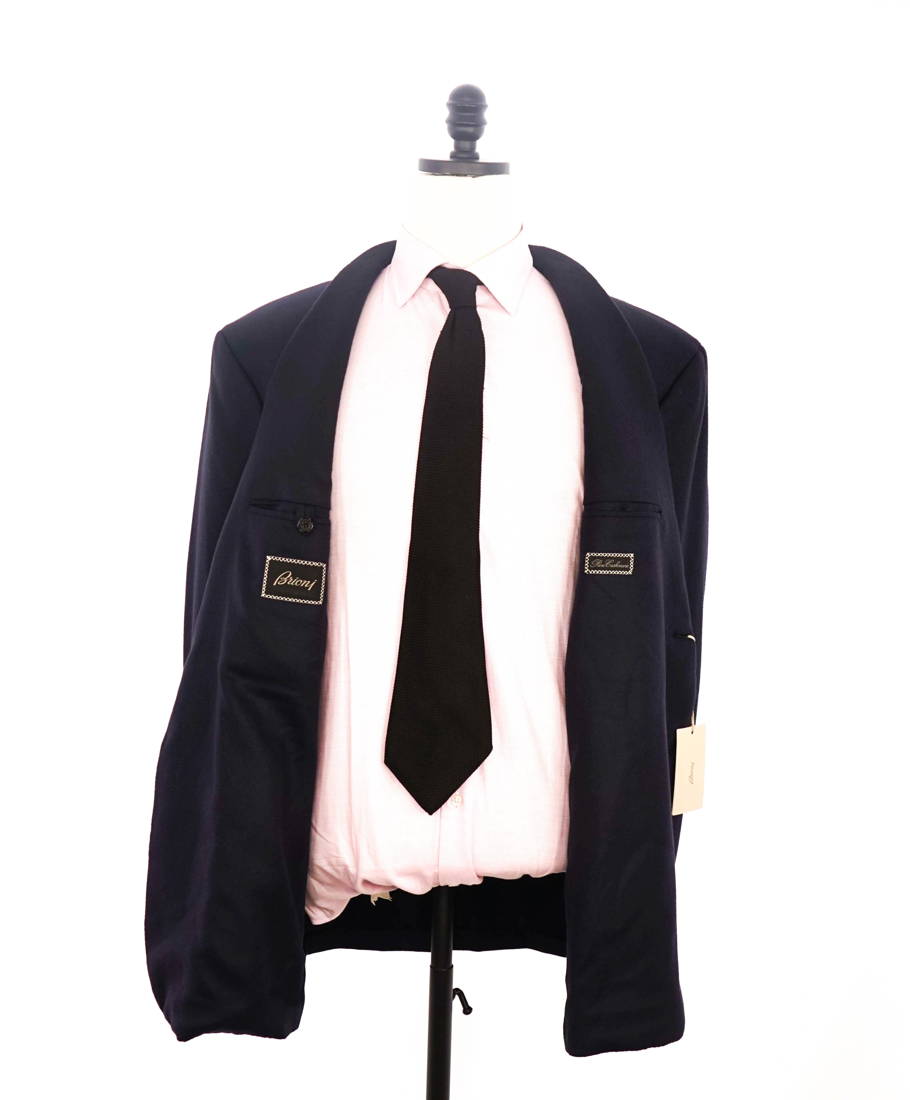 $8,450 BRIONI -"PURE CASHMERE" PATCH POCKET Navy Blazer - 48R