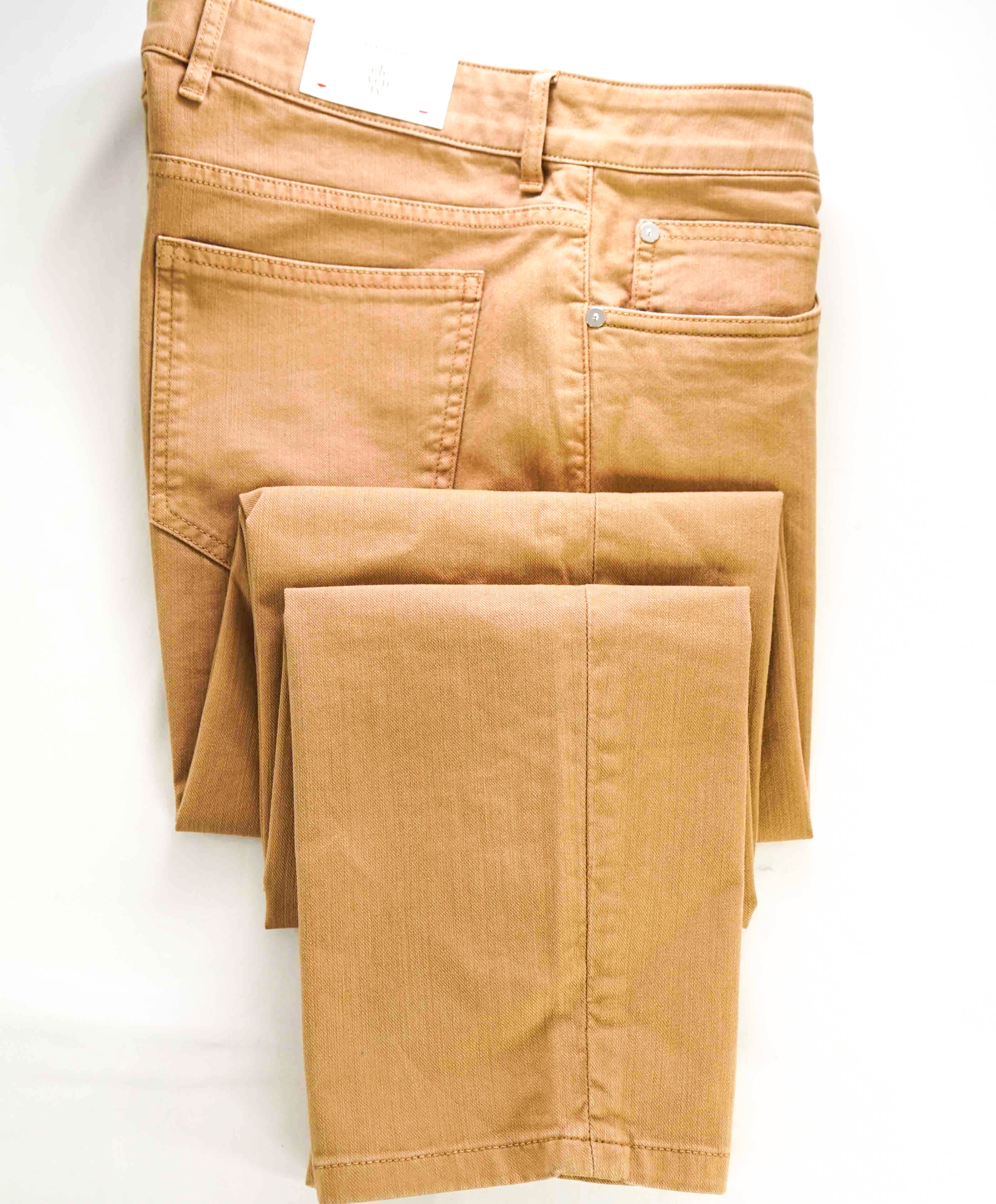 $575 ELEVENTY - Camel Stretch Cotton Dress/Casual 5-Pocket Jeans Pants- 38W