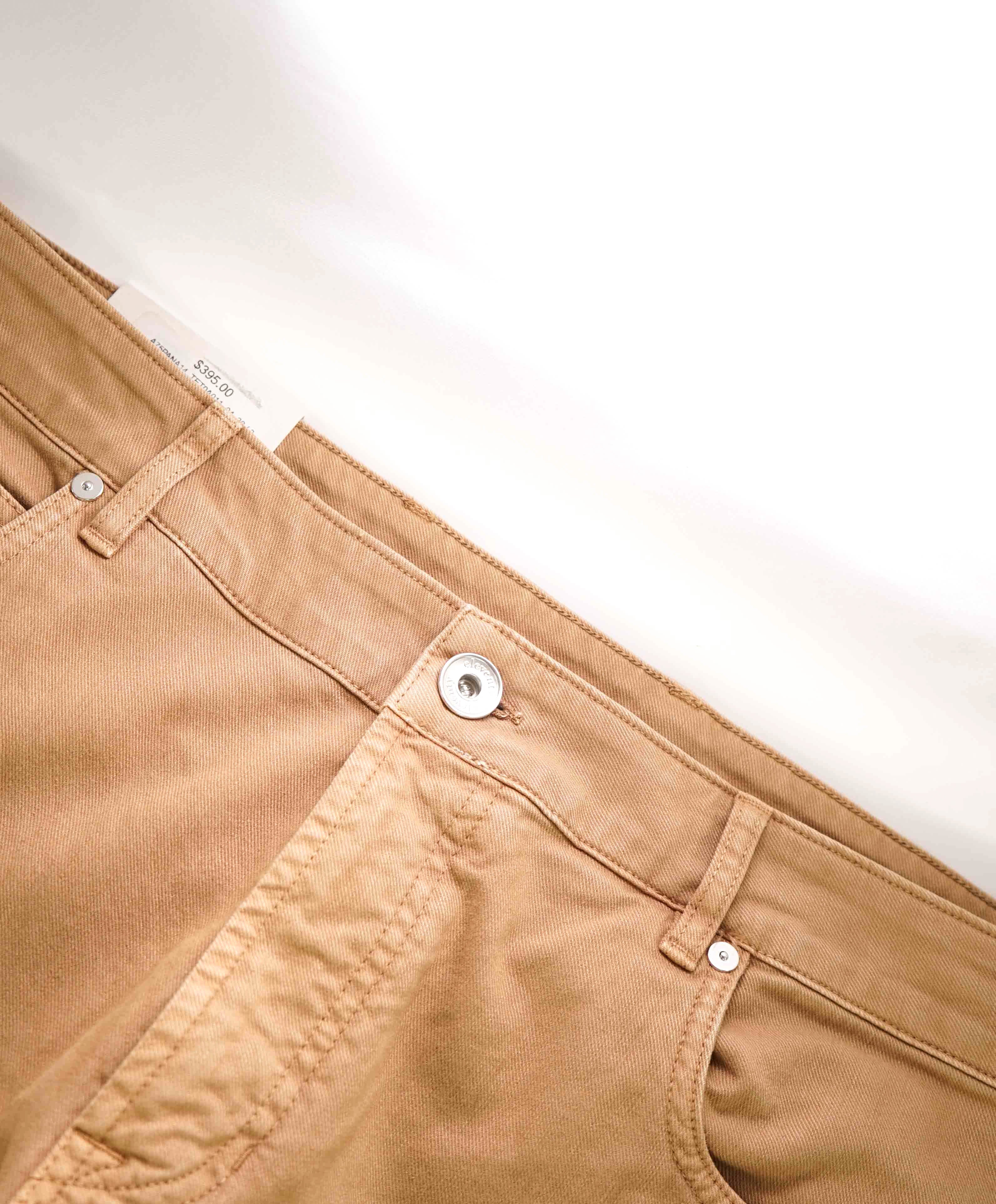 $575 ELEVENTY - Camel Stretch Cotton Dress/Casual 5-Pocket Jeans Pants- 38W