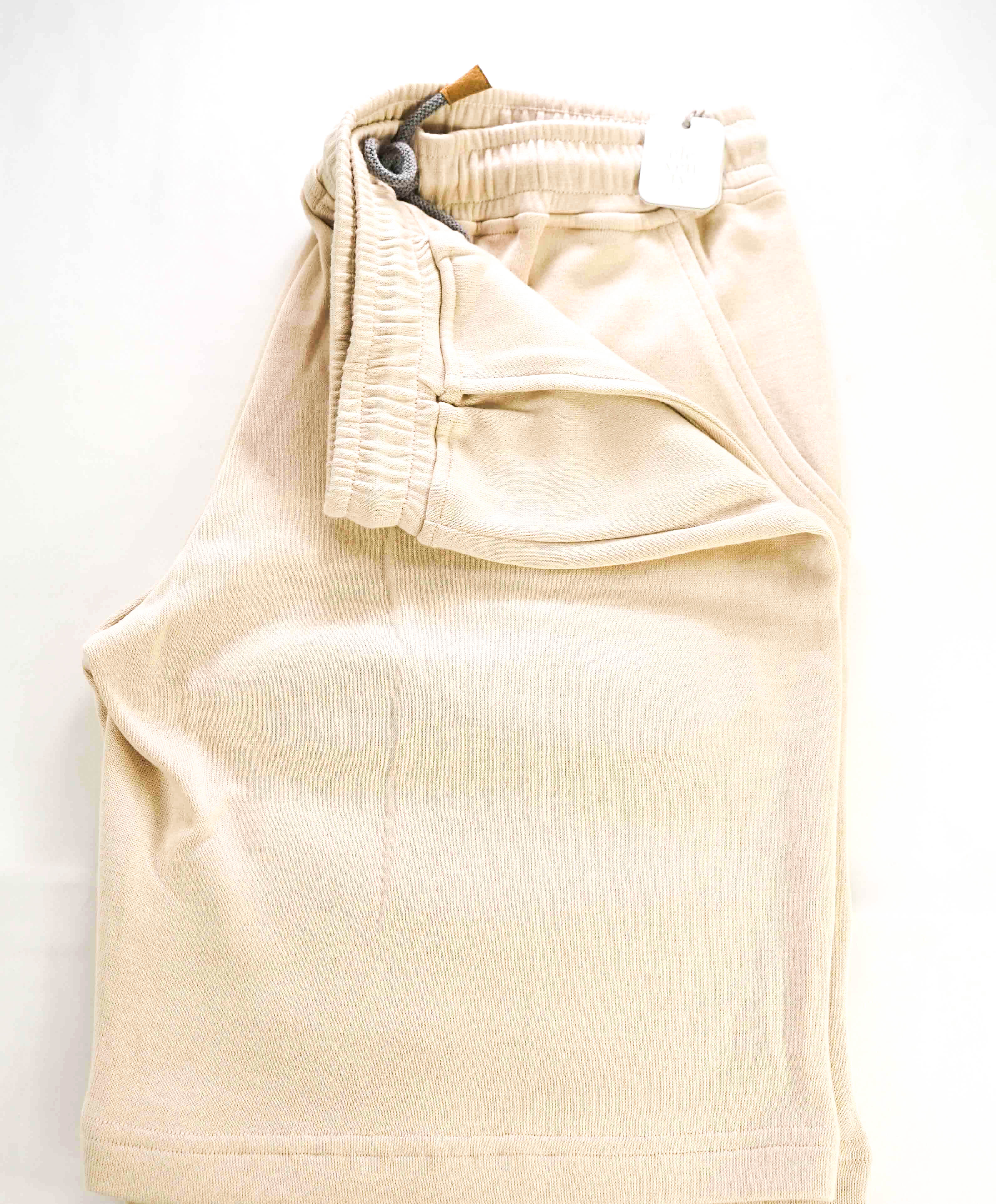$695 ELEVENTY - Sweatshirt Style Beige Bermuda Cargo Shorts Pants - M