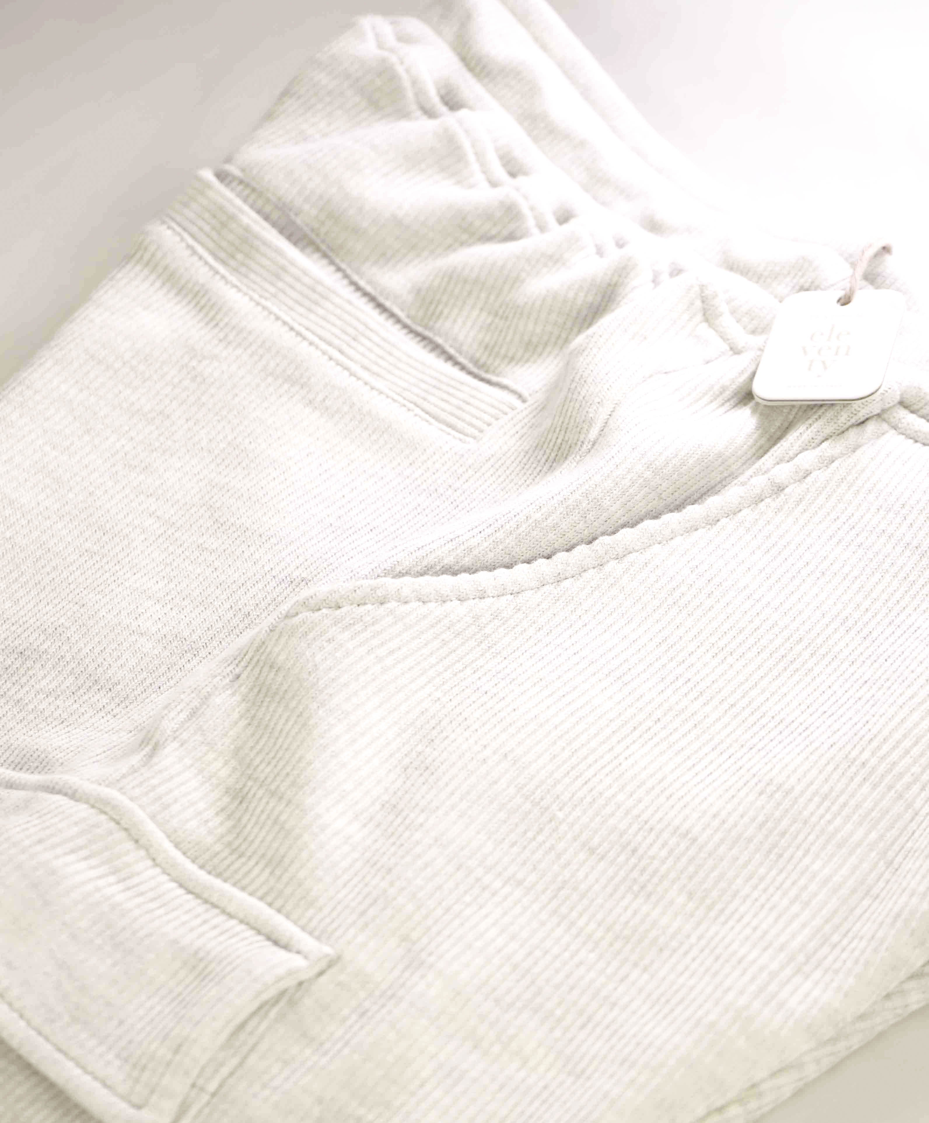 $695 ELEVENTY - Sweatshirt Style GRAY Bermuda Cargo Shorts Pants - M