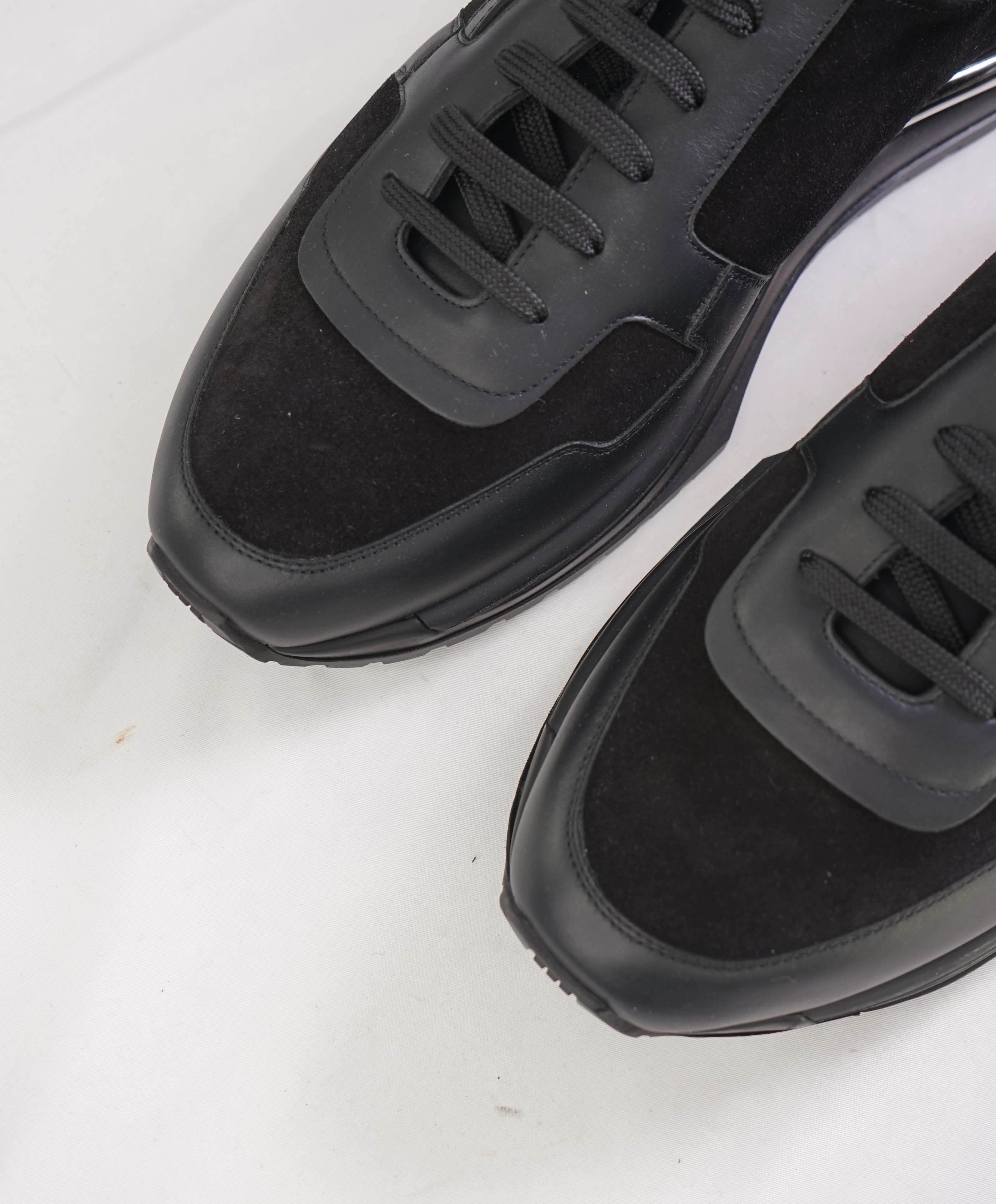 SALVATORE FERRAGAMO - BROOKLYN *GANCINI* Black Sneaker - 11.5 US