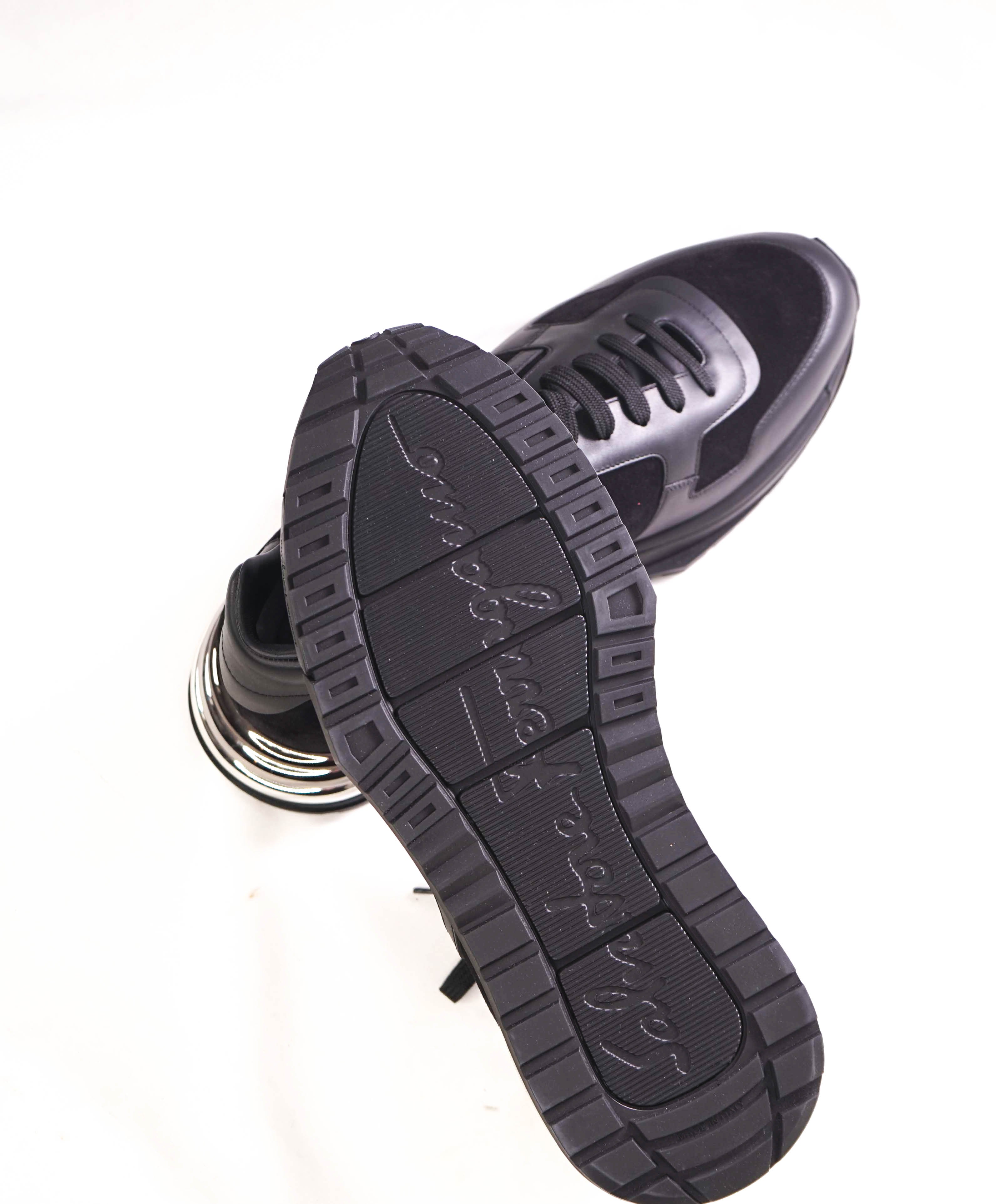 SALVATORE FERRAGAMO - BROOKLYN *GANCINI* Black Sneaker - 11.5 US