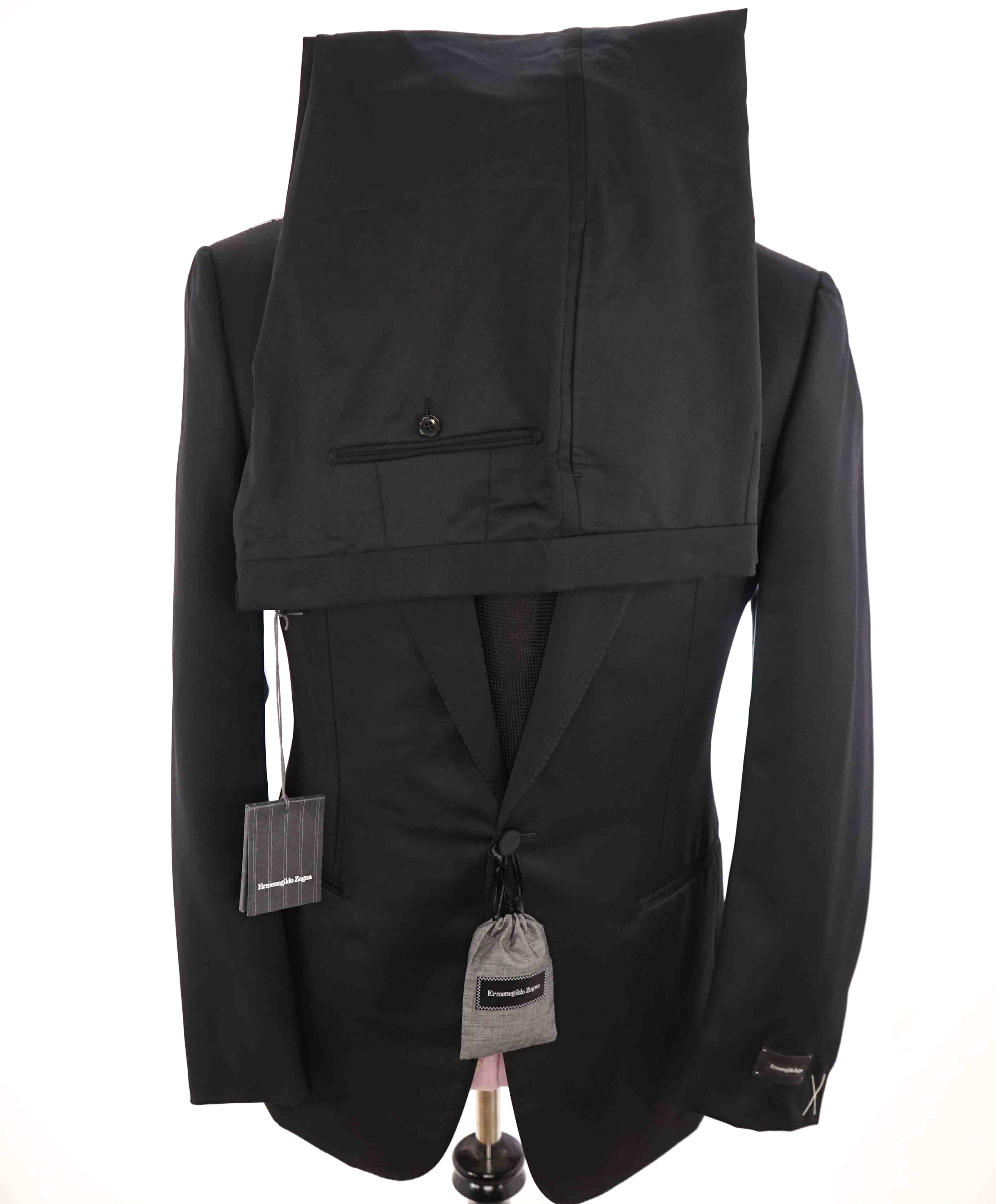 $3,995 ERMENEGILDO ZEGNA -"MICRONSPHERE MILA" PEAK LAPEL Tuxedo - 42R