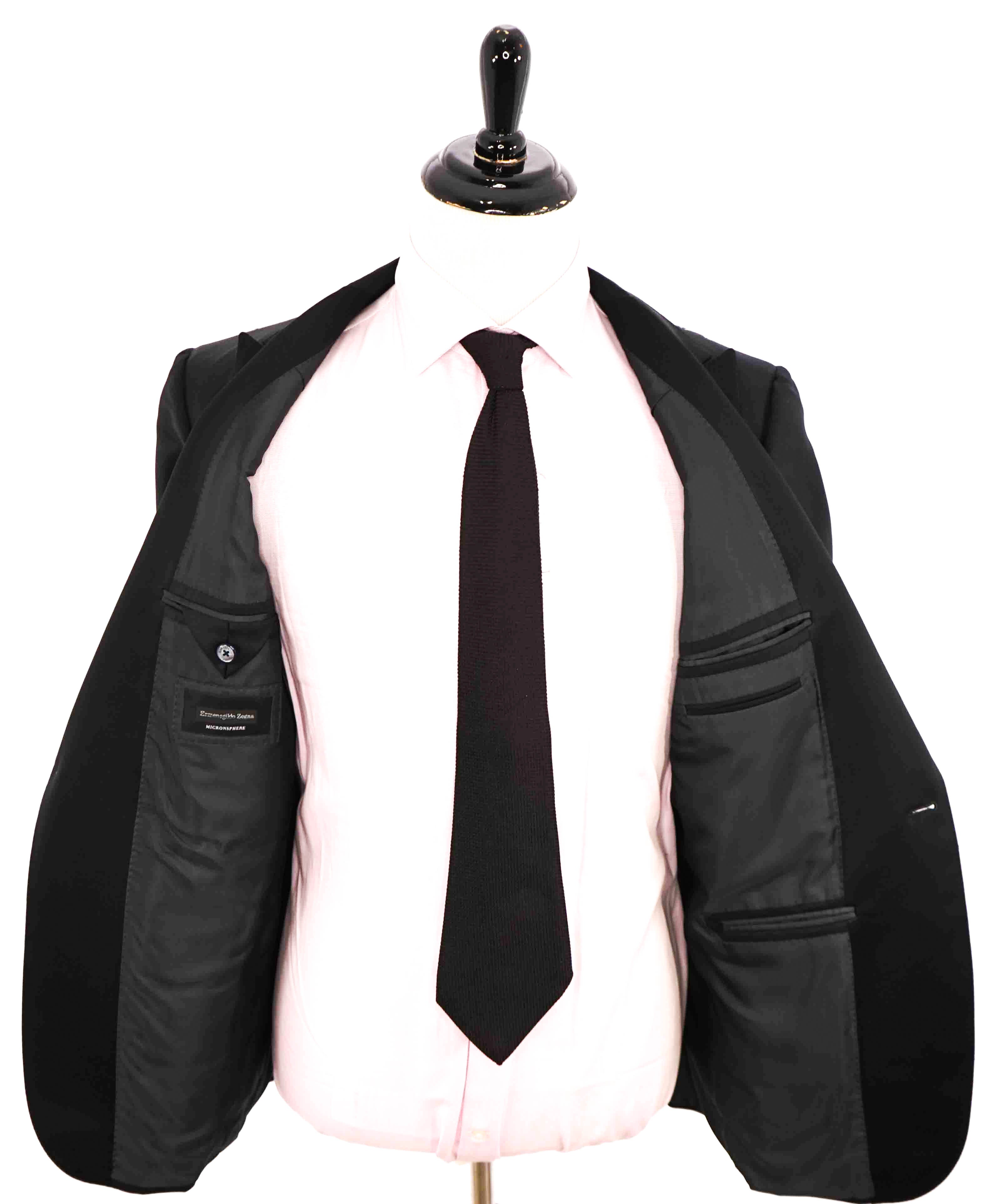 $3,995 ERMENEGILDO ZEGNA -"MICRONSPHERE MILA" PEAK LAPEL Tuxedo - 42R