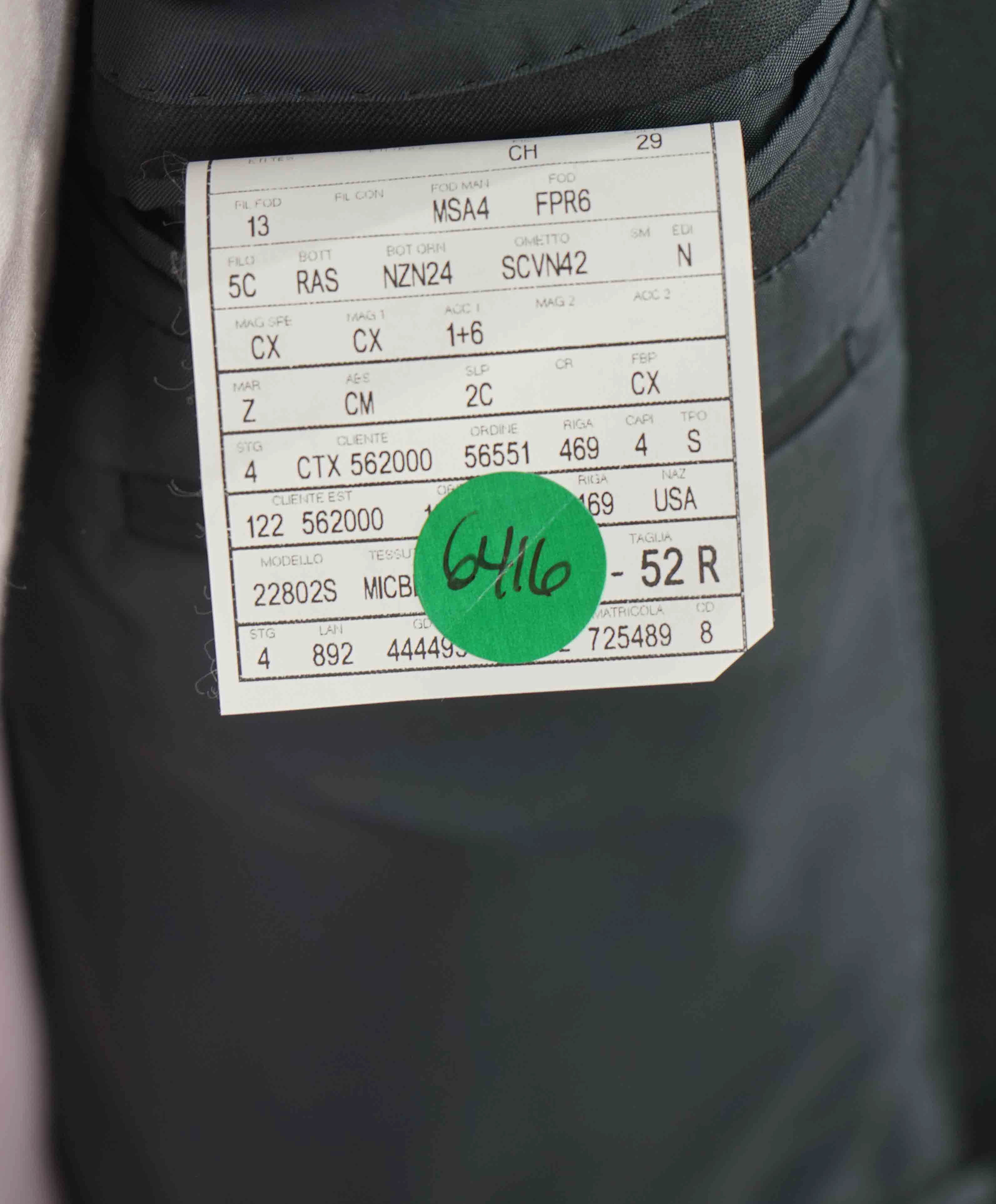 $3,995 ERMENEGILDO ZEGNA -"MICRONSPHERE MILA" PEAK LAPEL Tuxedo - 42R