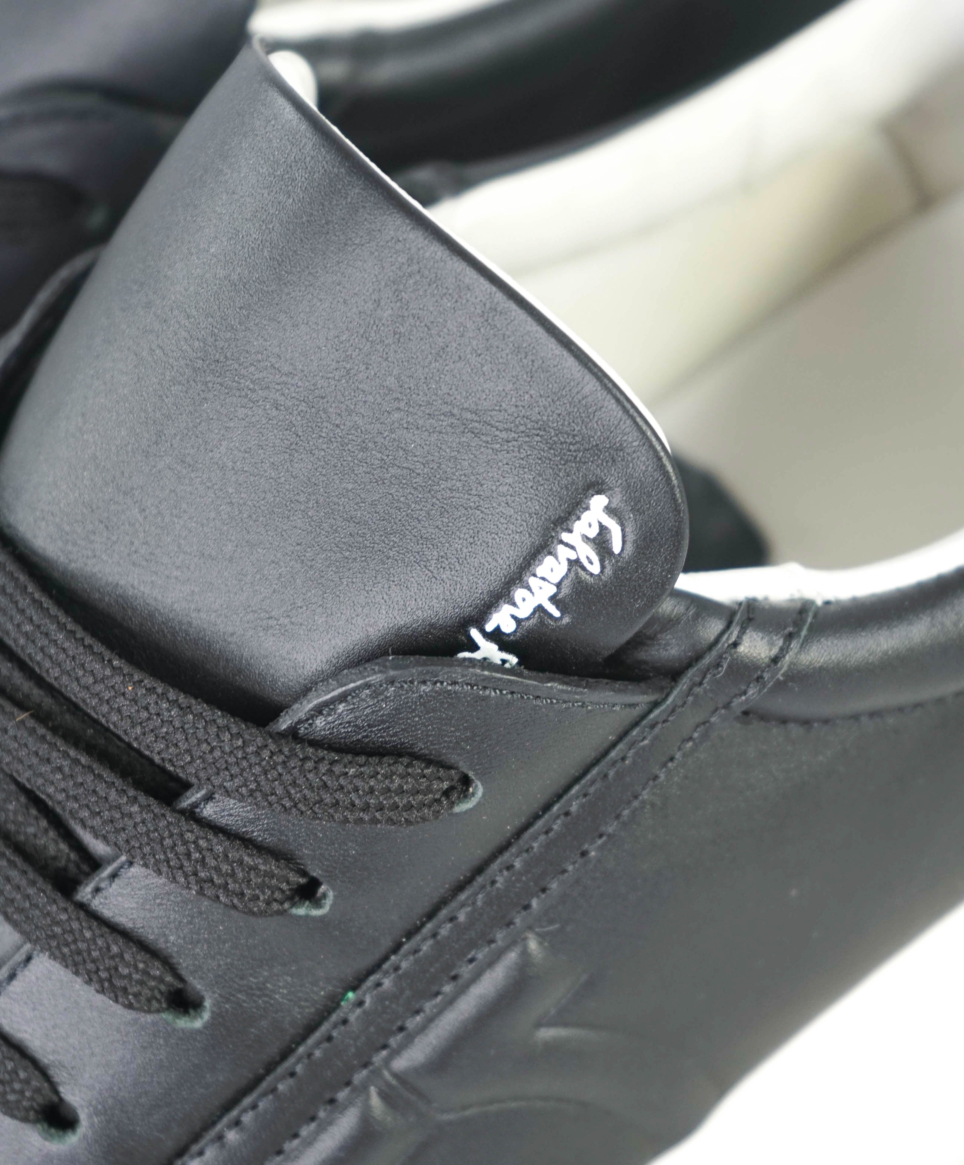 $750 SALVATORE FERRAGAMO - *GANCINI* Black Sneaker - 9 US