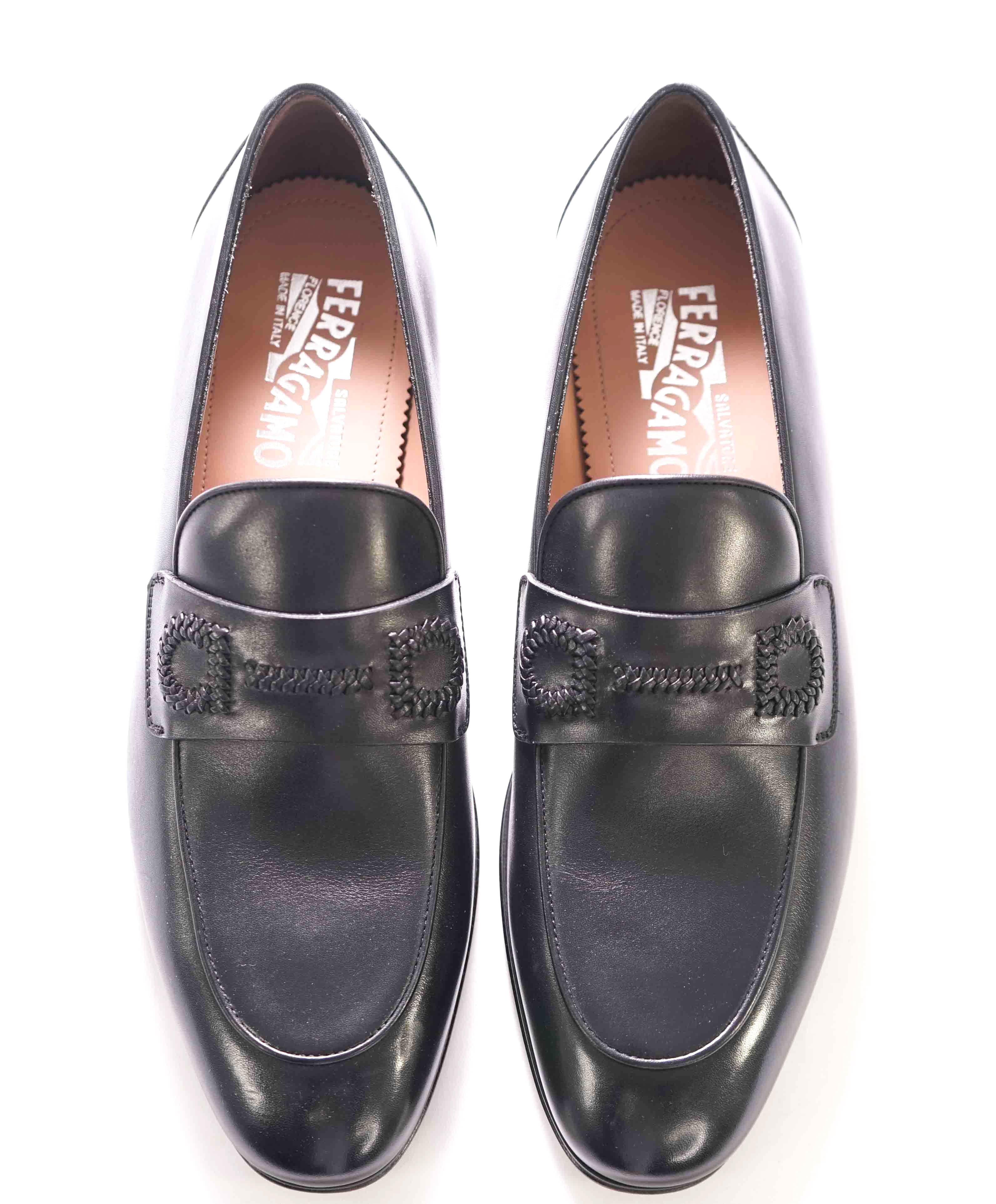 $750 SALVATORE FERRAGAMO - *ROST * Braided Gancini Loafer - 9 D US