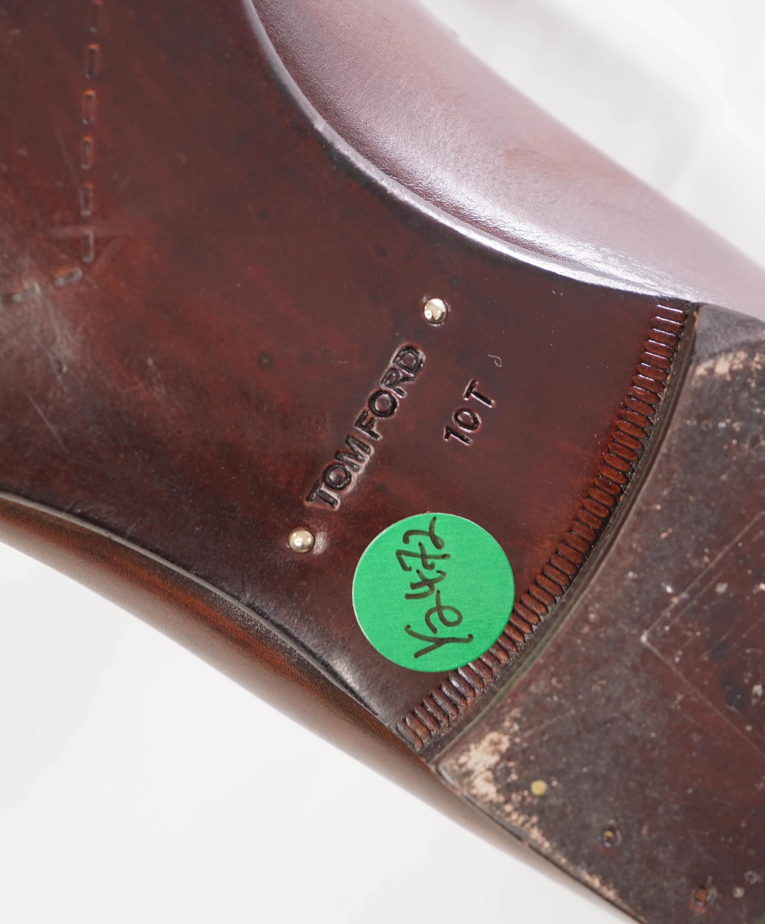 $1,790 TOM FORD - "TWIST" Brown Loafers - 10.5 US (10 T)