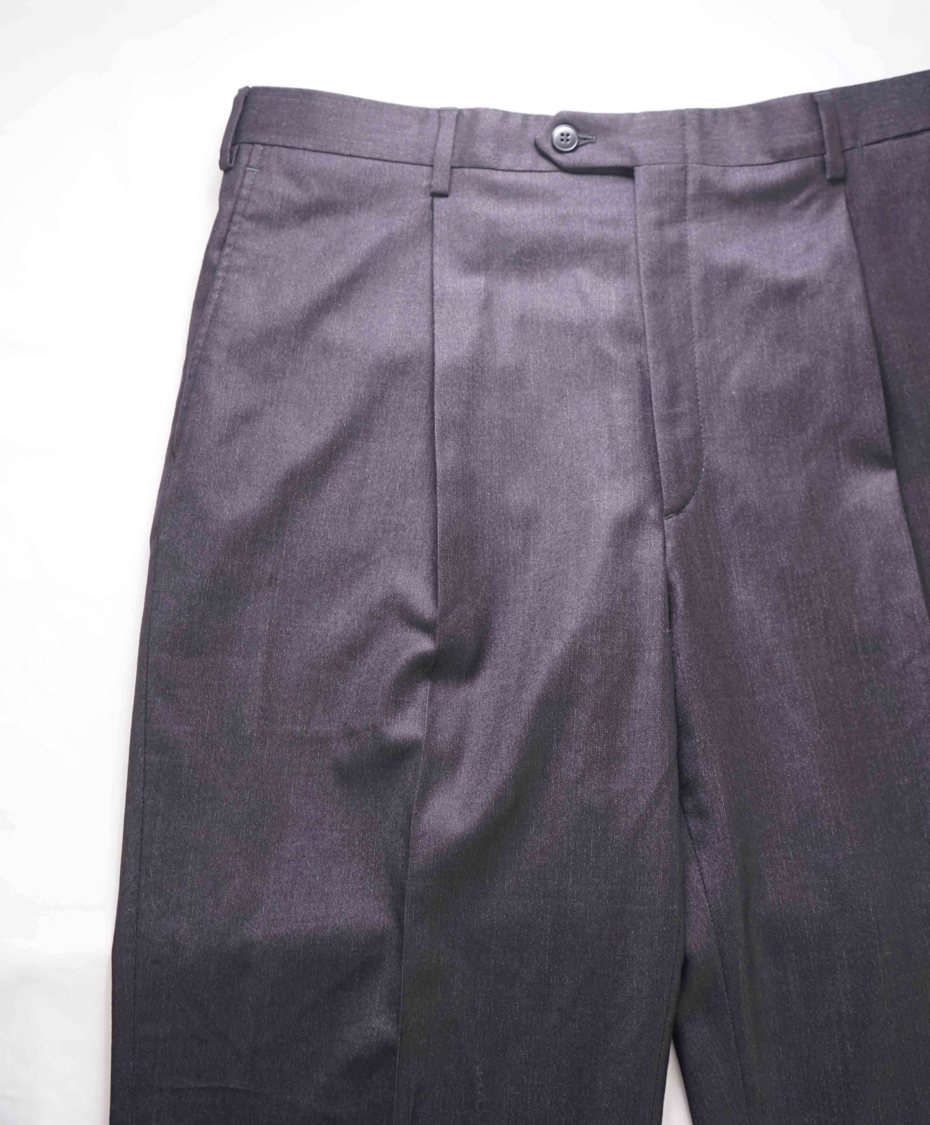 $1,050 BRIONI -Super 150's SILK BLEND "CANNES" Metallic Texture Dress Pants-36W