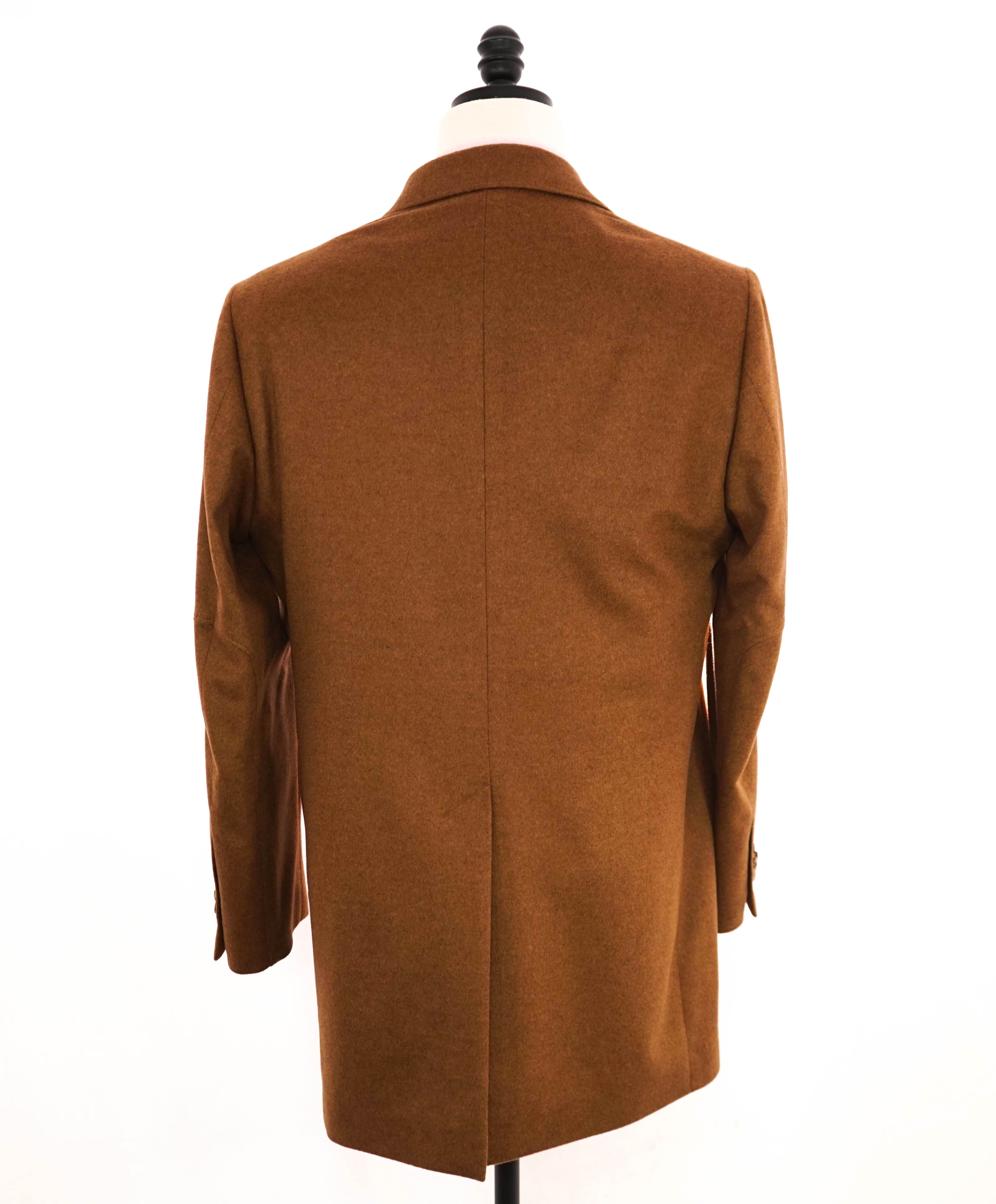 $1,795 ERMENEGILDO ZEGNA - By SAKS FIFTH AVENUE Camel Wool/Cashmere Coat - L (40R)