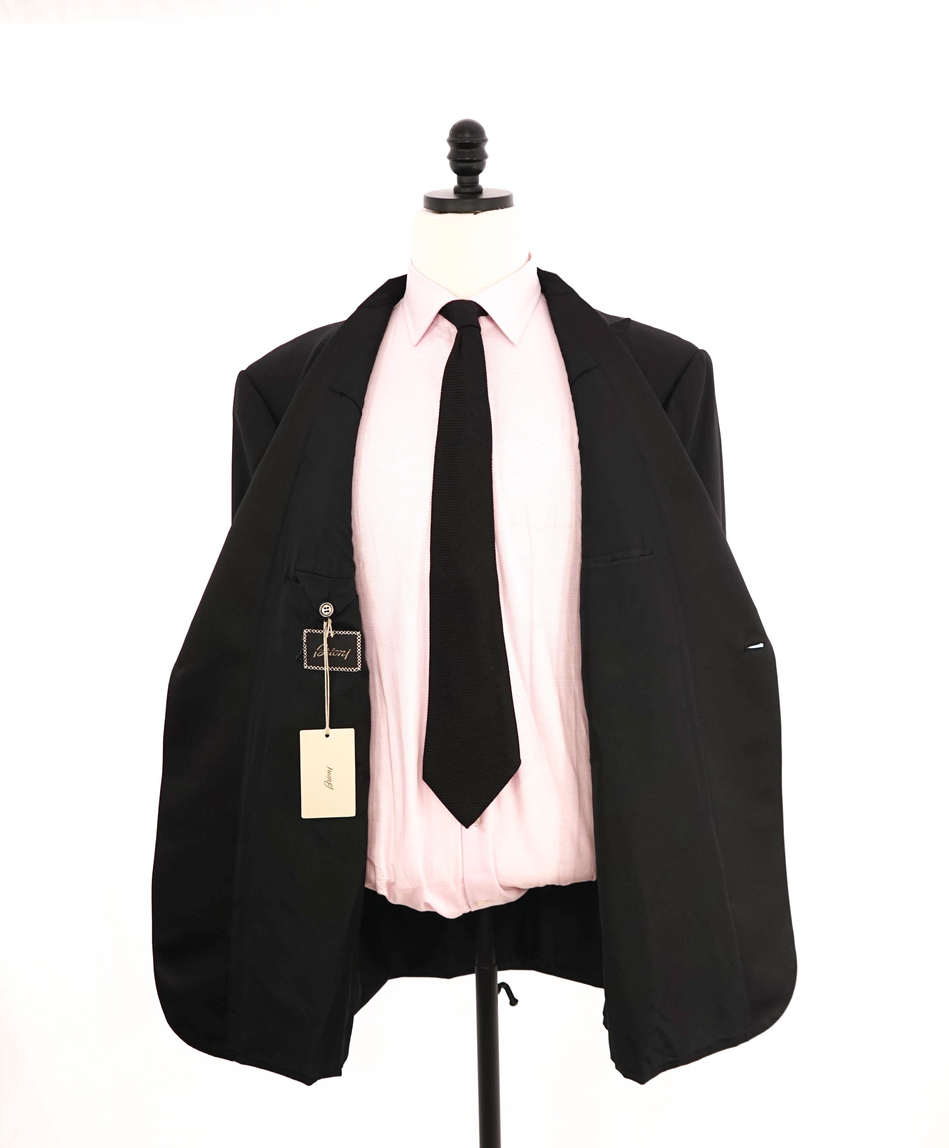 $5,995 BRIONI - *CELEB FAV* Hand Made In ITALY Black Peak Tuxedo Dinner JACKET - 48L