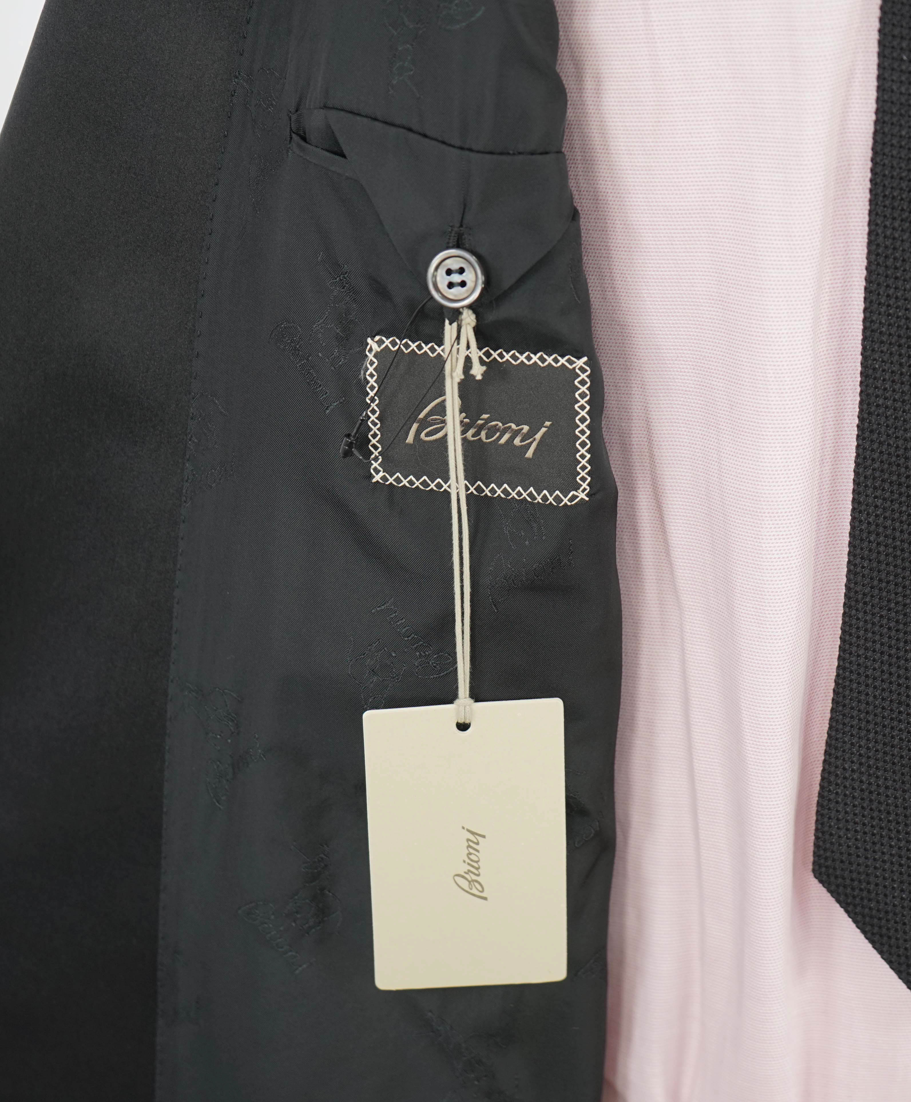 $5,995 BRIONI - *CELEB FAV* Hand Made In ITALY Black Peak Tuxedo Dinner JACKET - 48L