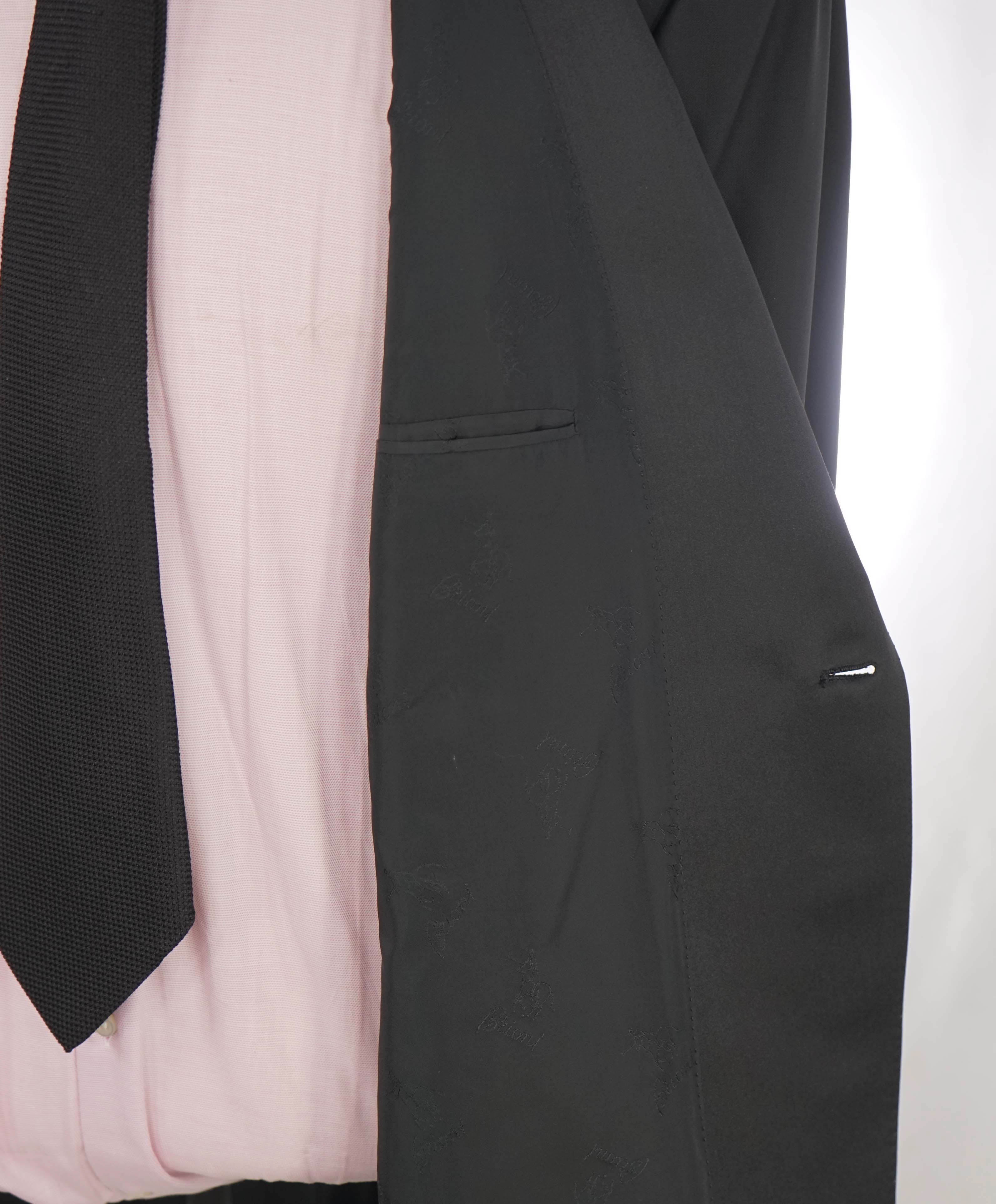 $5,995 BRIONI - *CELEB FAV* Hand Made In ITALY Black Peak Tuxedo Dinner JACKET - 48L