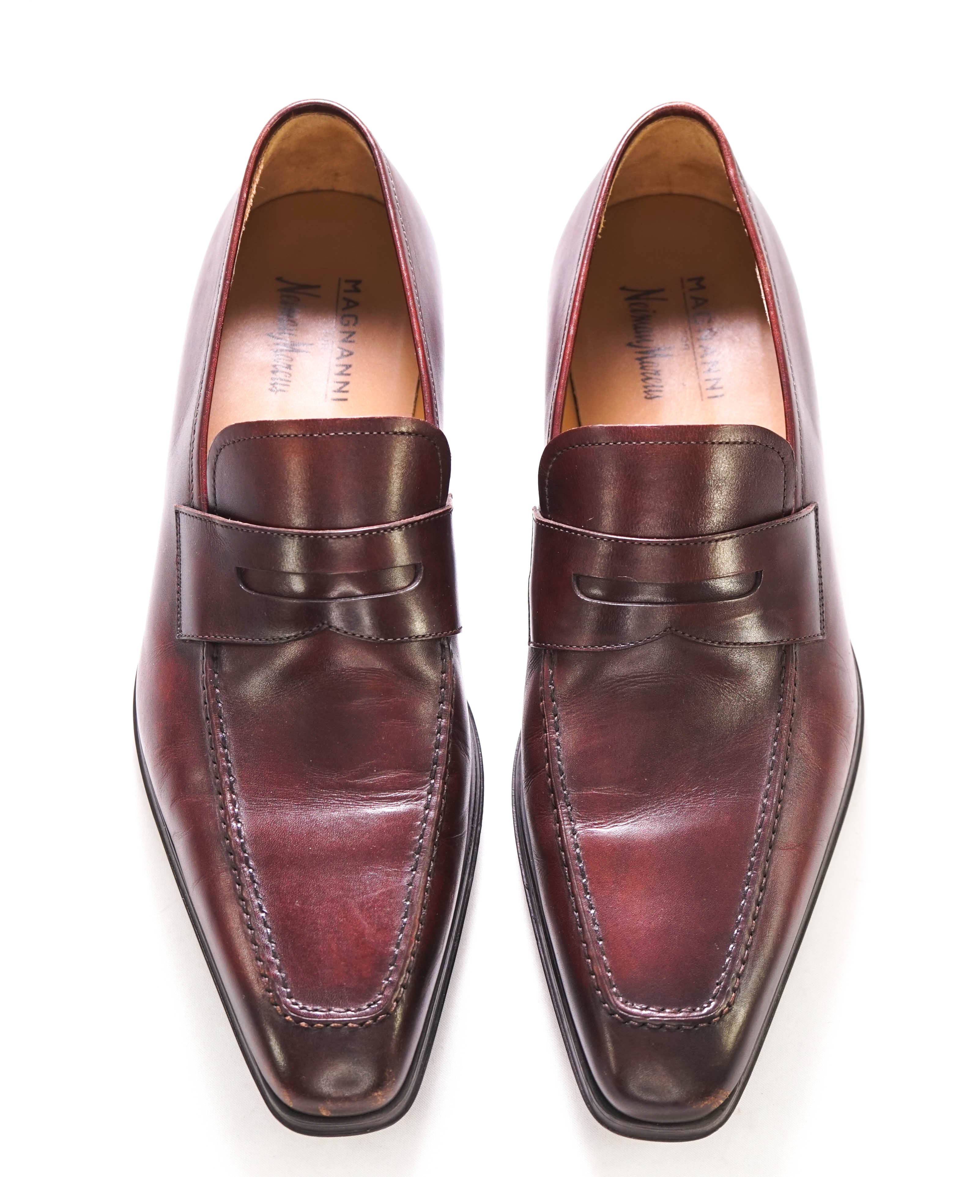 MAGNANNI - For NEIMAN MARCUS "MADE IN SPAIN" Brown Penny Loafers - 8