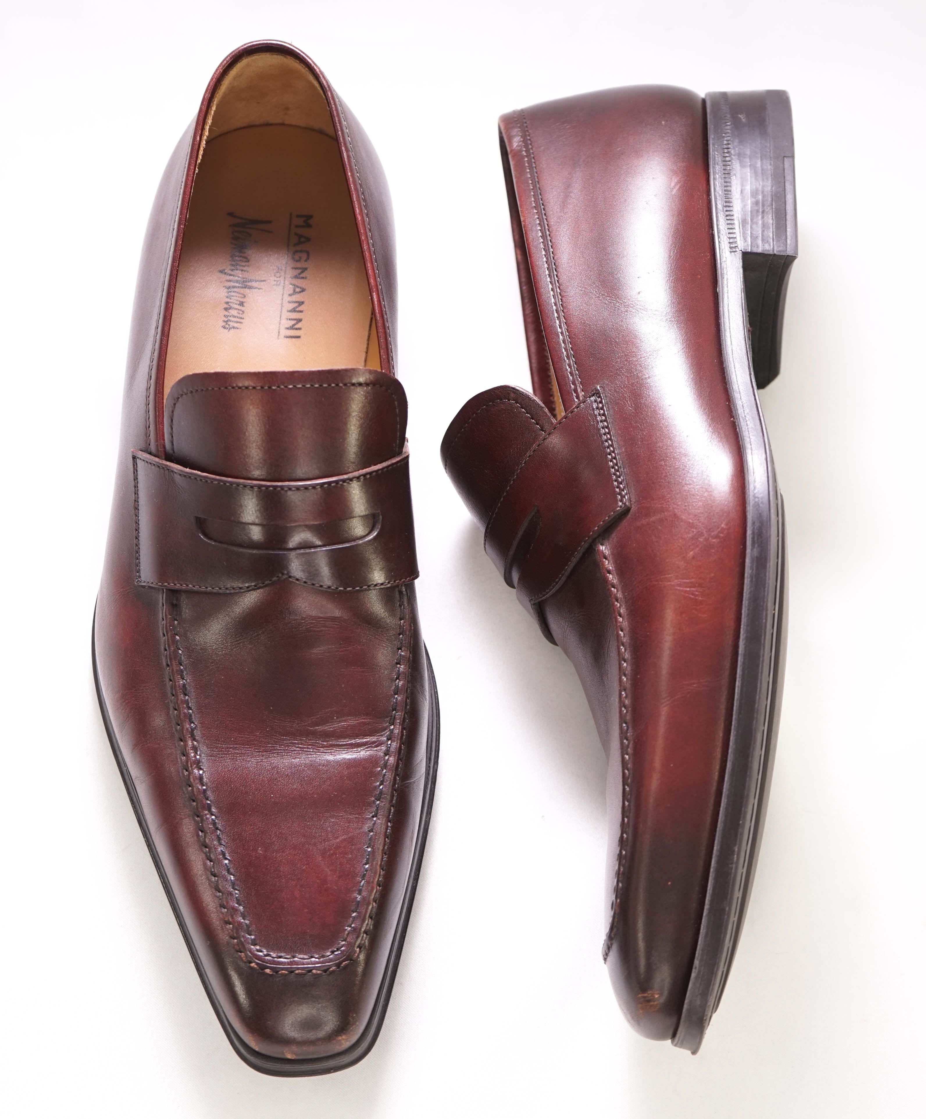 MAGNANNI - For NEIMAN MARCUS "MADE IN SPAIN" Brown Penny Loafers - 8