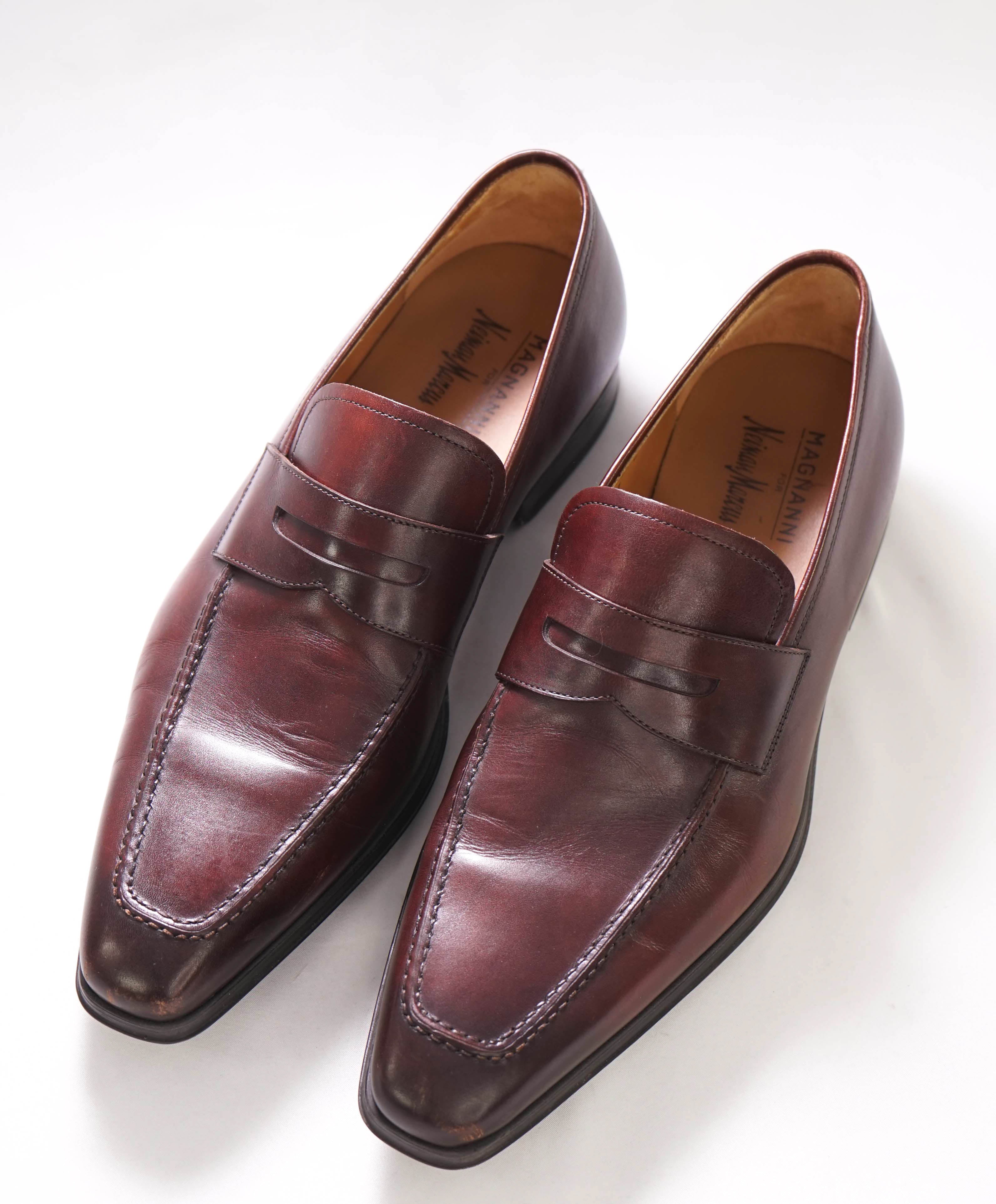 MAGNANNI - For NEIMAN MARCUS "MADE IN SPAIN" Brown Penny Loafers - 8