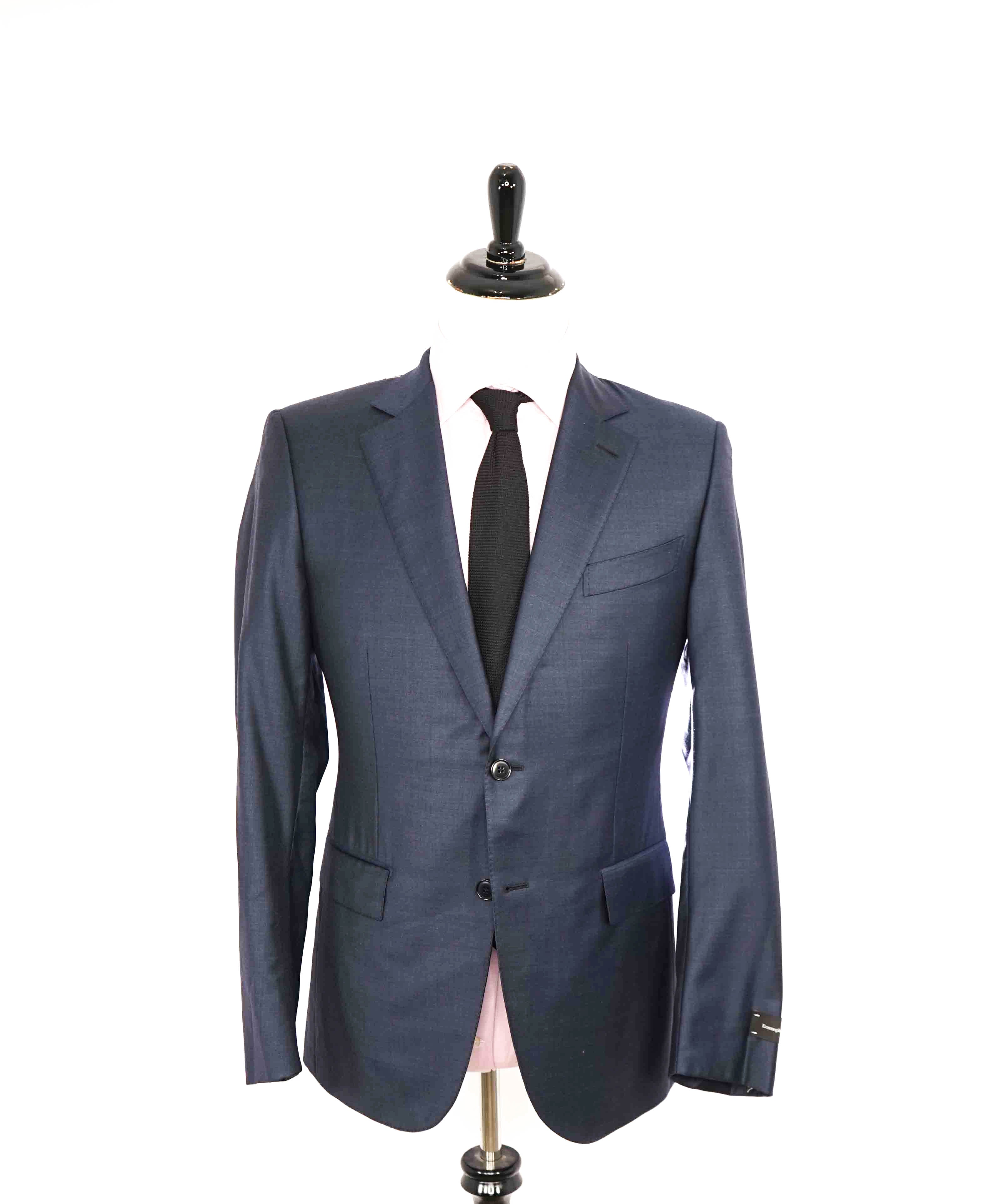 $3,290 ERMENEGILDO ZEGNA- “TORFEO” Steel Blue Soft Blazer- 40R