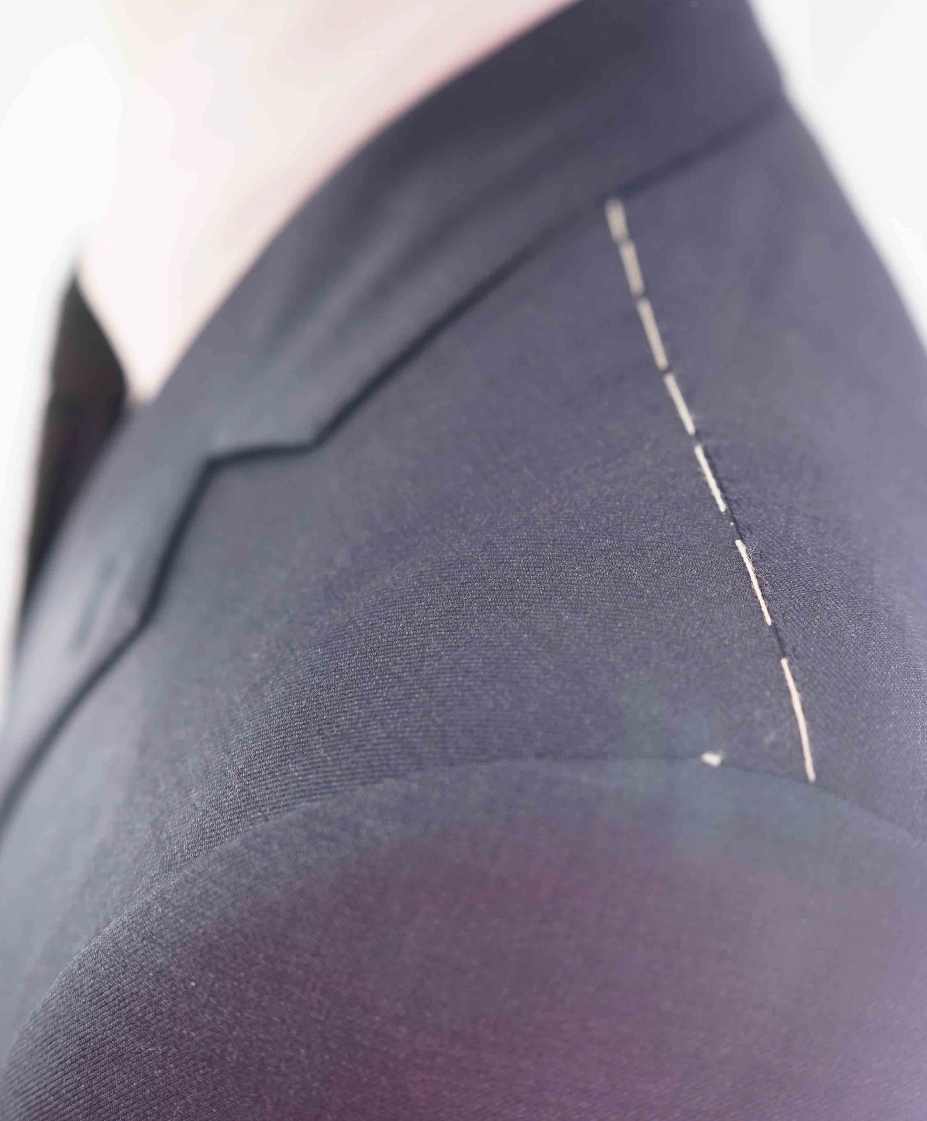 $3,290 ERMENEGILDO ZEGNA- “TORFEO” Steel Blue Soft Blazer- 40R