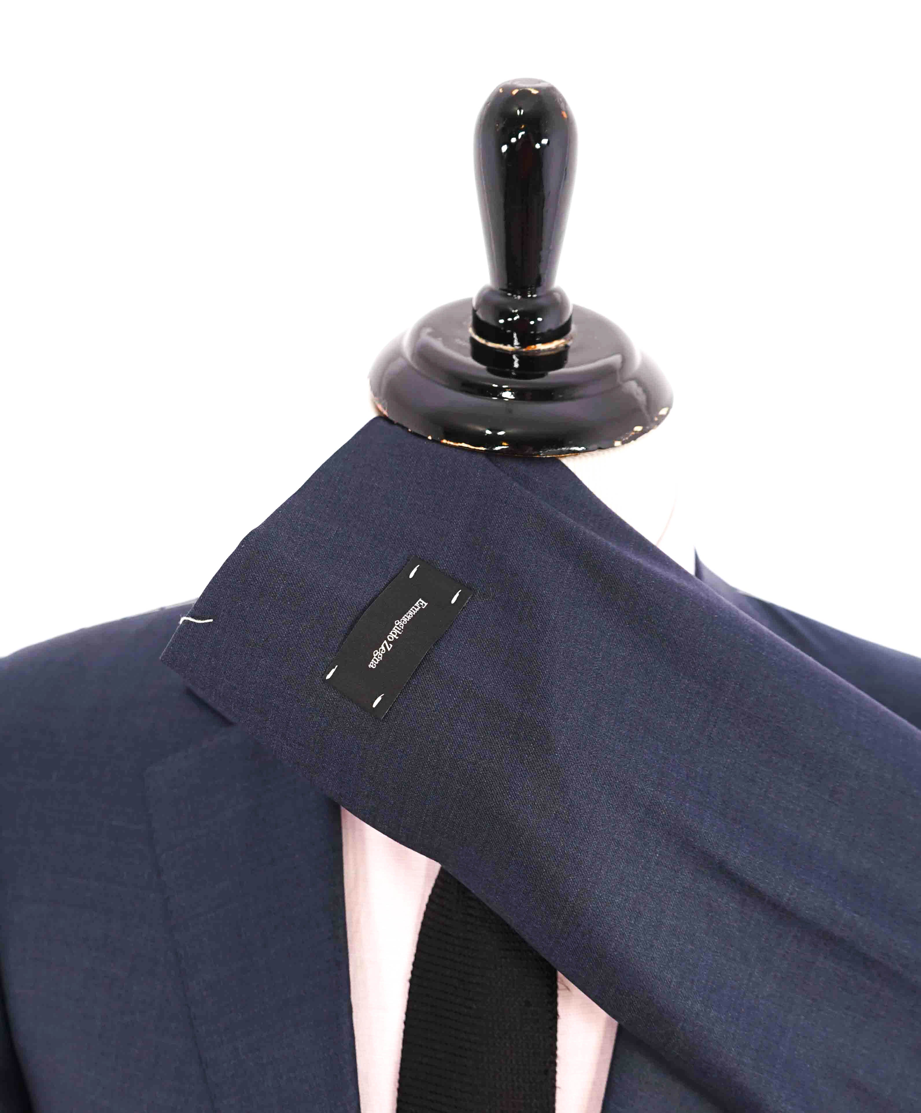 $3,290 ERMENEGILDO ZEGNA- “TORFEO” Steel Blue Soft Blazer- 40R