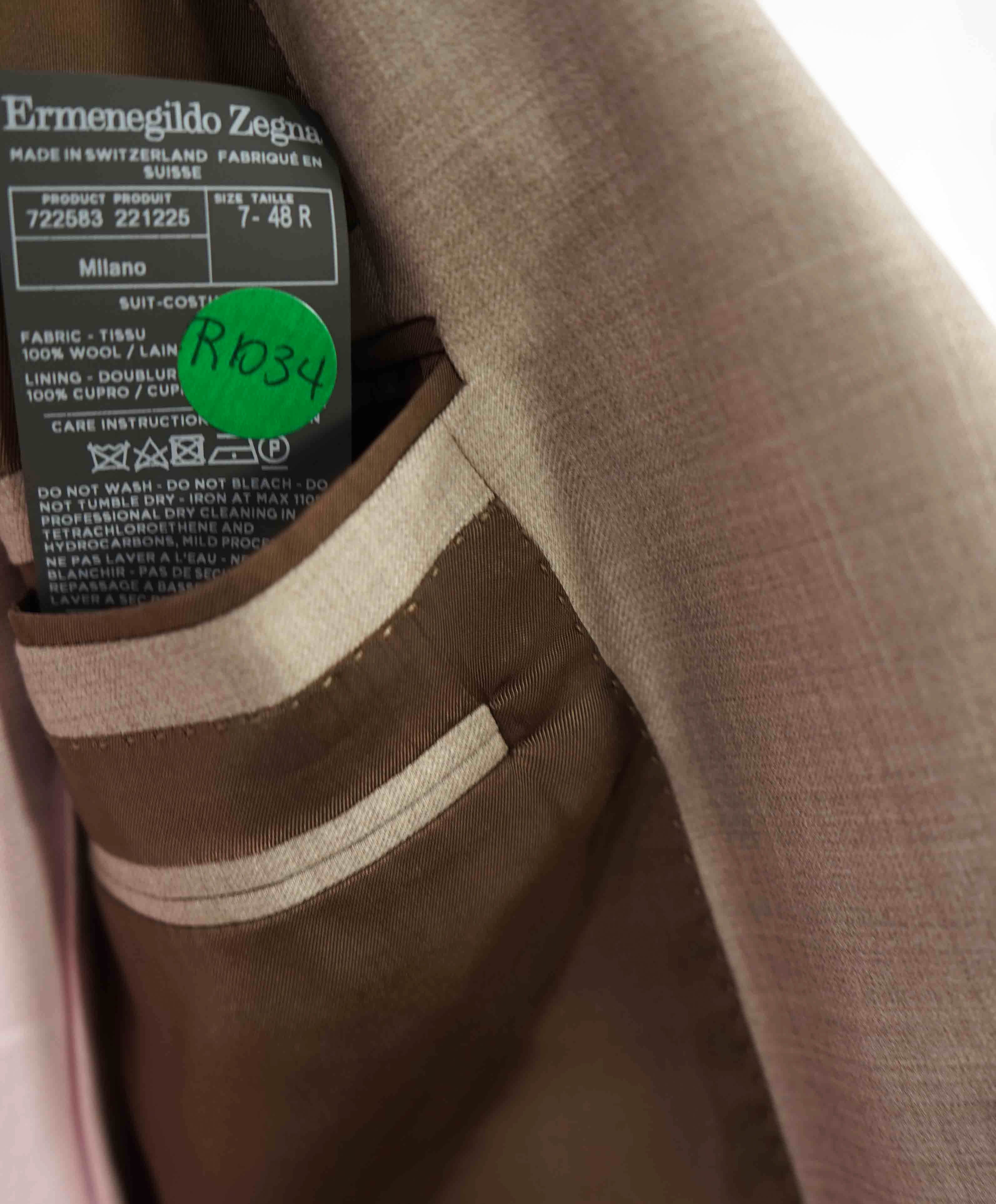 $3,995 ERMENEGILDO ZEGNA -"TROFEO 600" Neutral Premium Suit - 38R