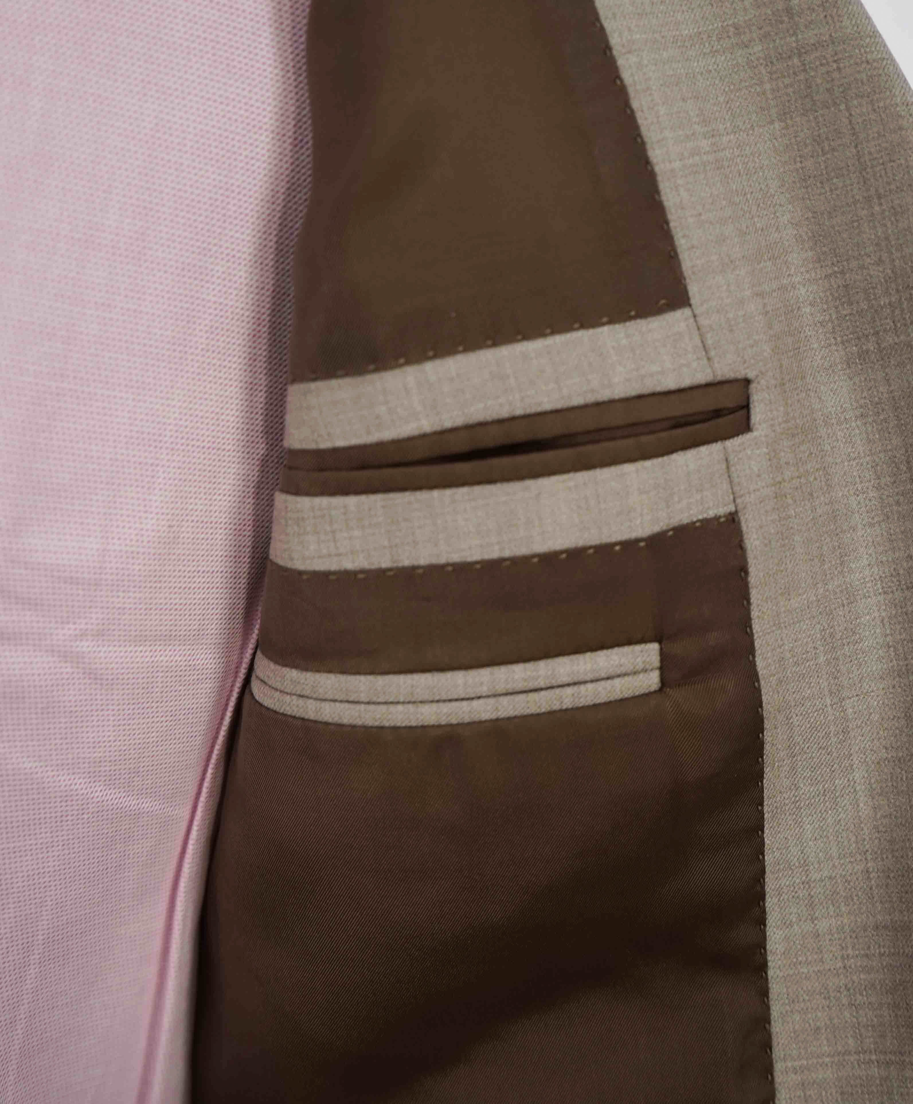 $3,995 ERMENEGILDO ZEGNA -"TROFEO 600" Neutral Premium Suit - 38R