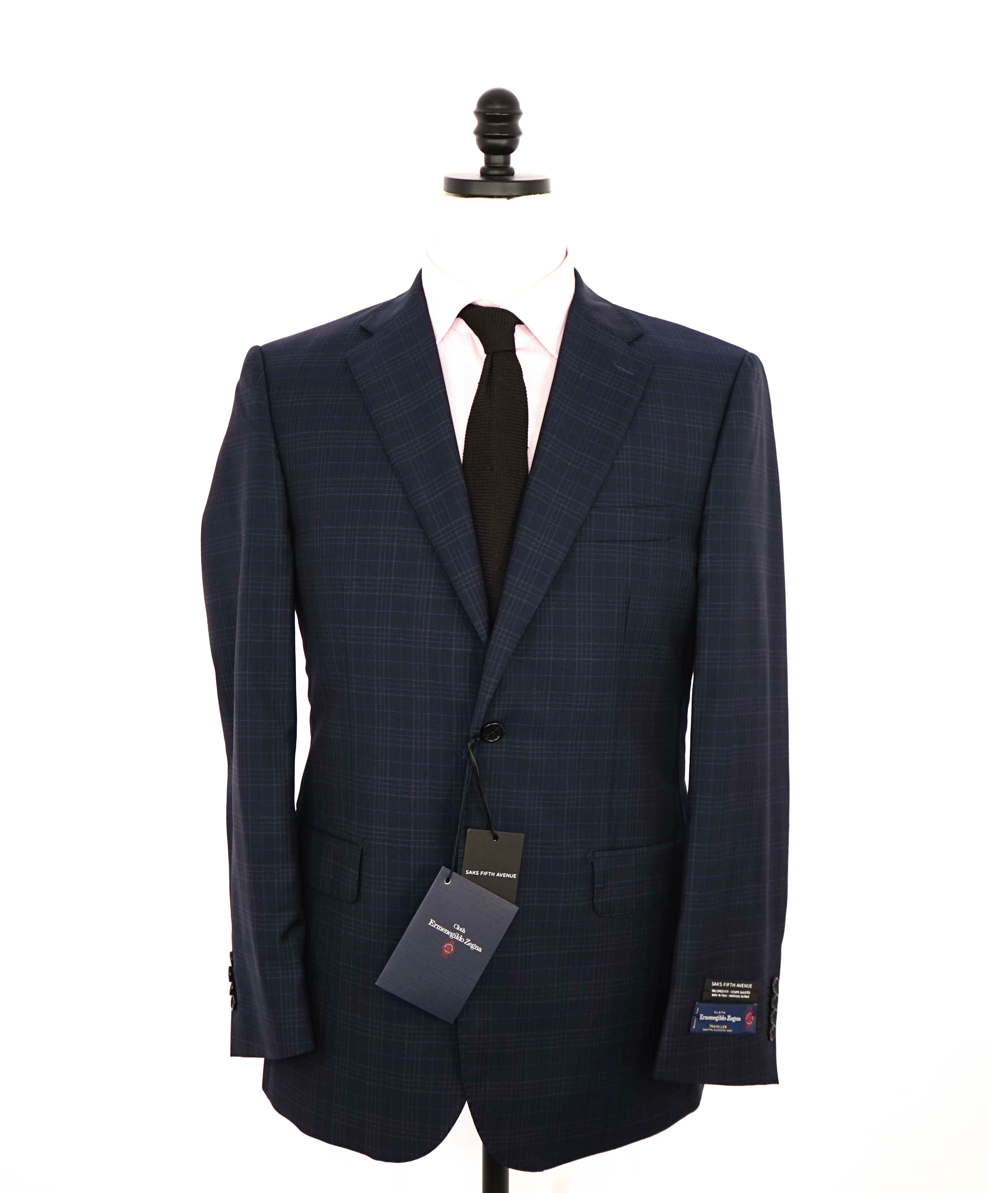 ERMENEGILDO ZEGNA - By SAKS FIFTH AVENUE *Tailored* "Traveller" Suit - 40R 36W