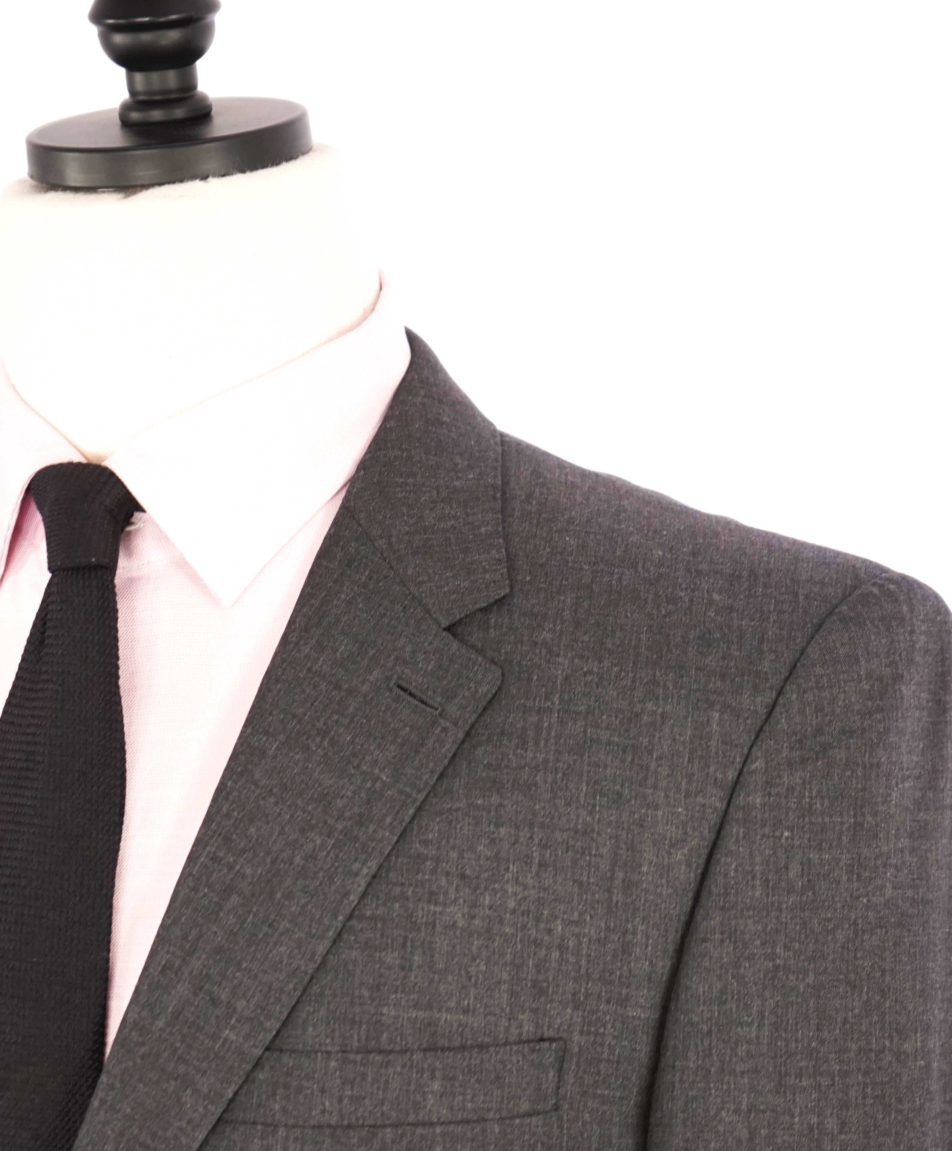 $2,395 BURBERRY LONDON - Made In Italy Wool Gray "MILBURY" LOGO Suit - 42R