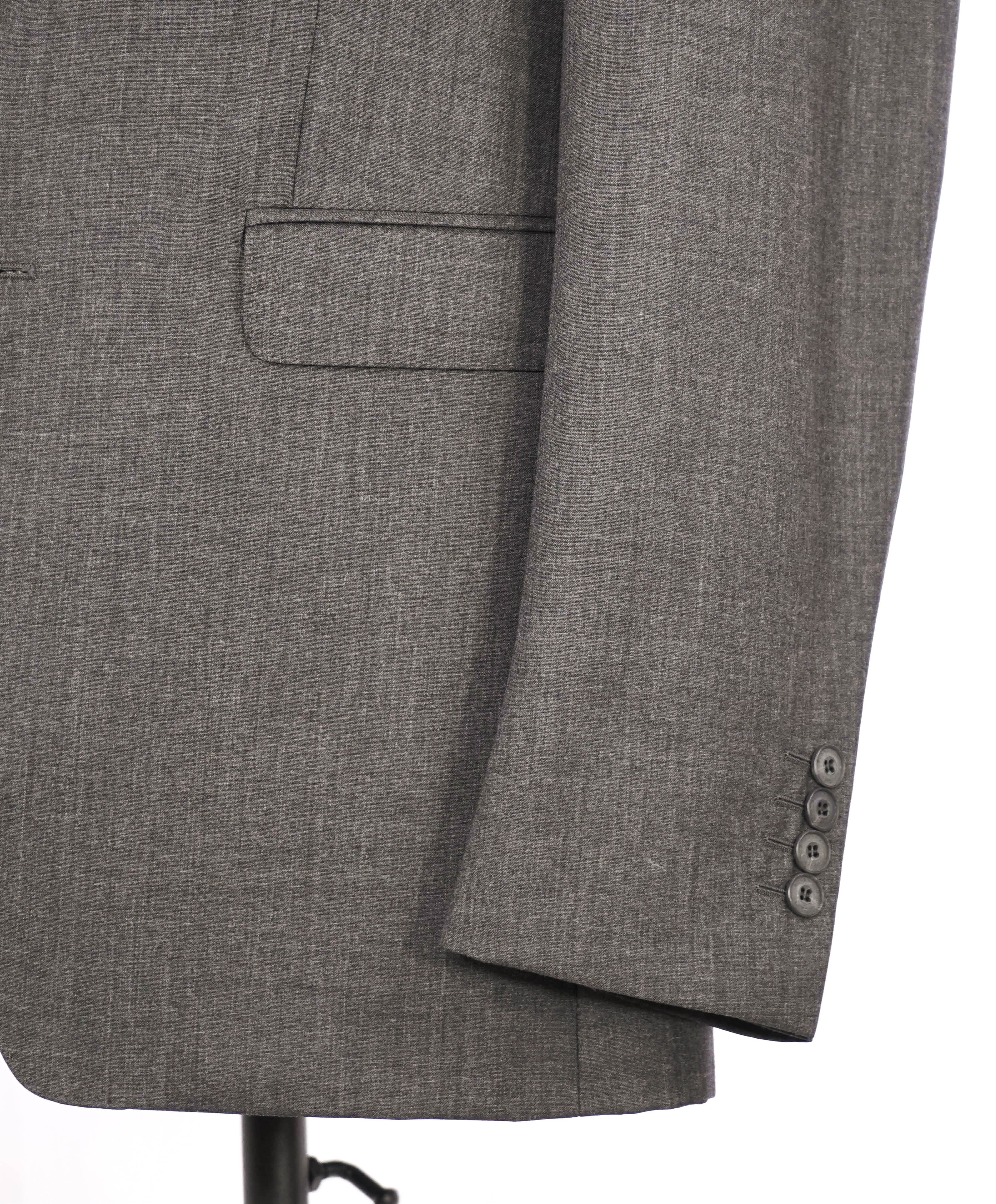 $2,395 BURBERRY LONDON - Made In Italy Wool Gray "MILBURY" LOGO Suit - 42R