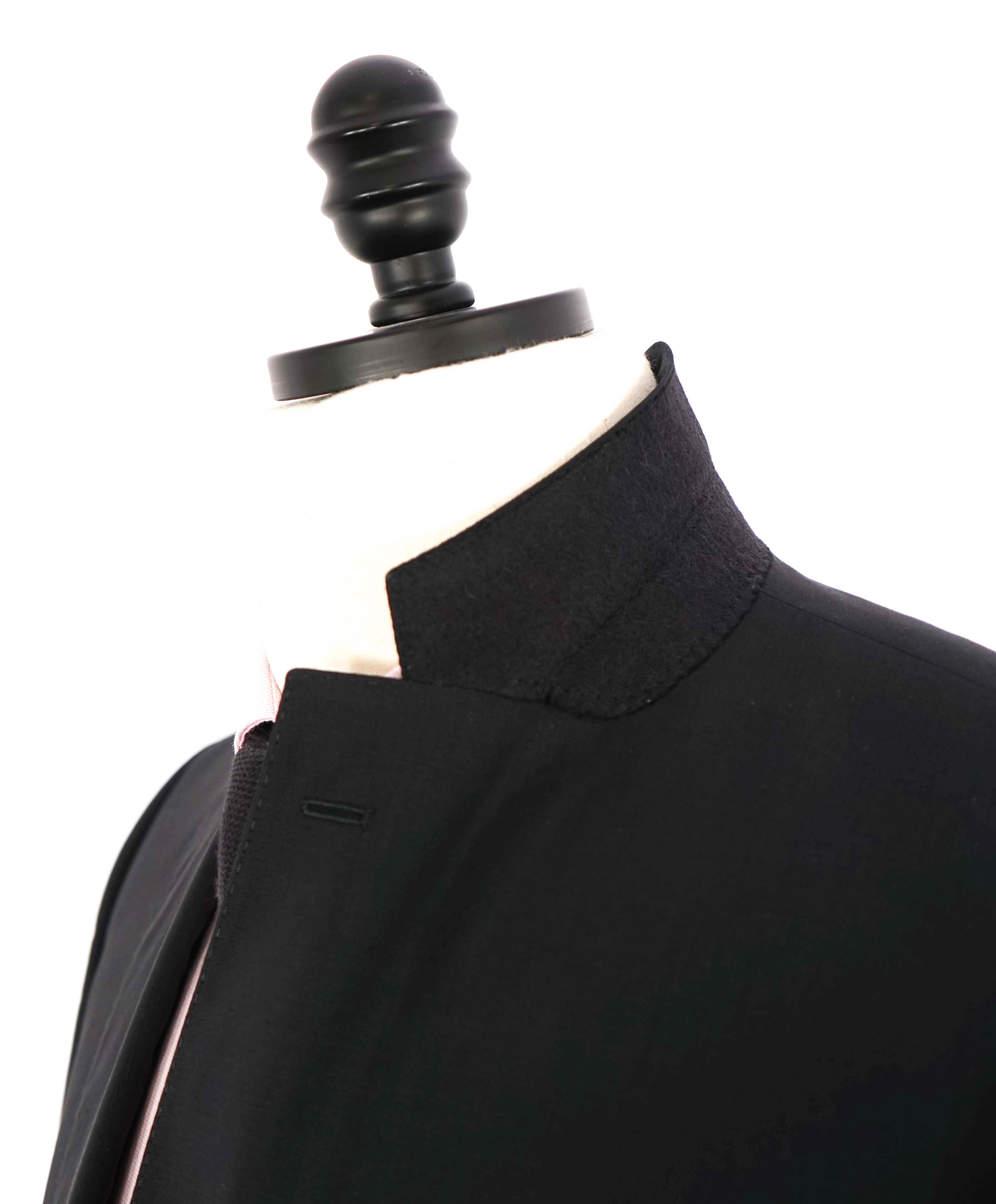 HUGO BOSS - "SLIM" Notch Lapel Solid Black Suit - 40R