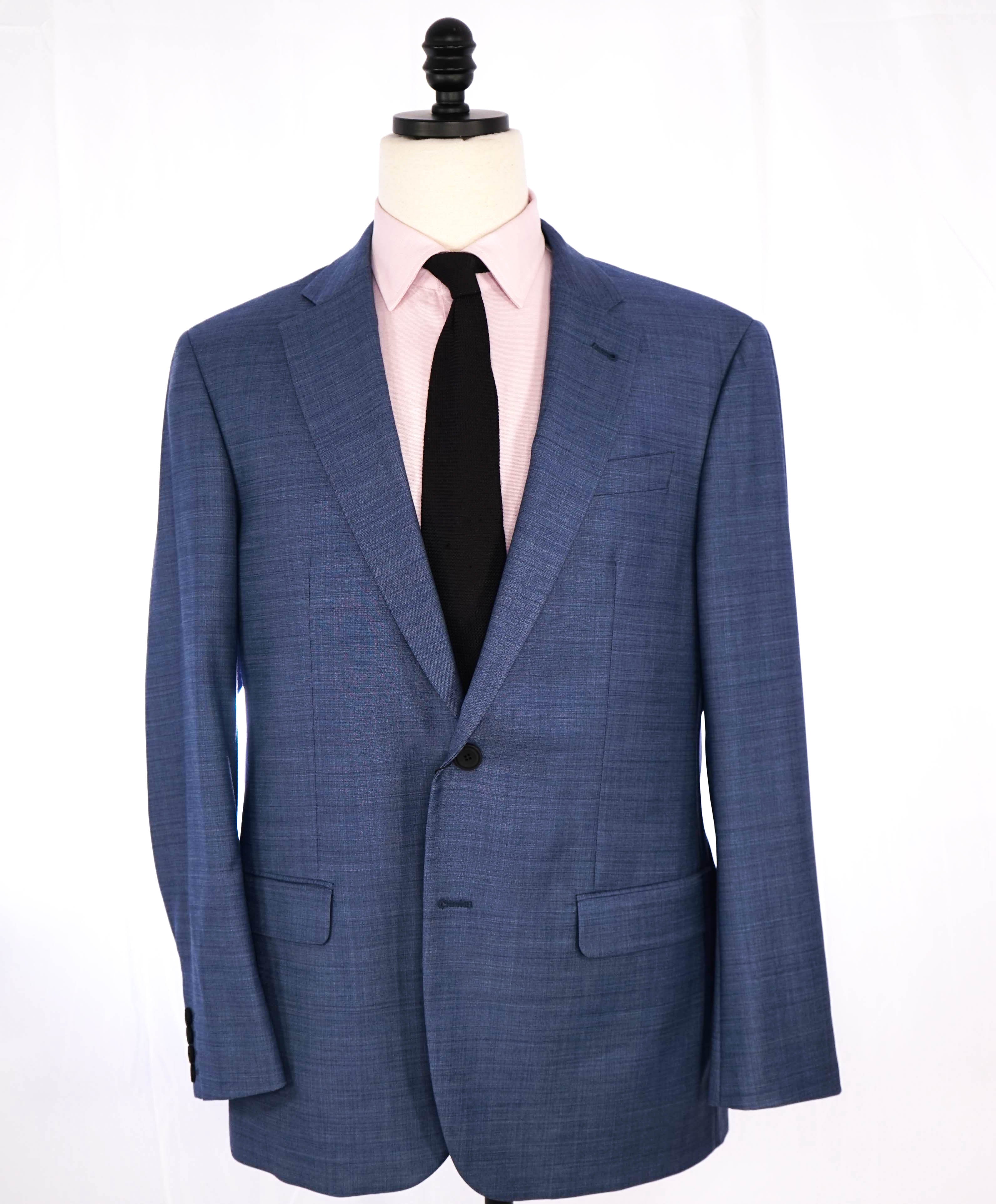 $1,595 EMPORIO ARMANI- Blue *G lIne Deco* TRAVEL ESSENTIAL PACKABLE Blazer - 44R