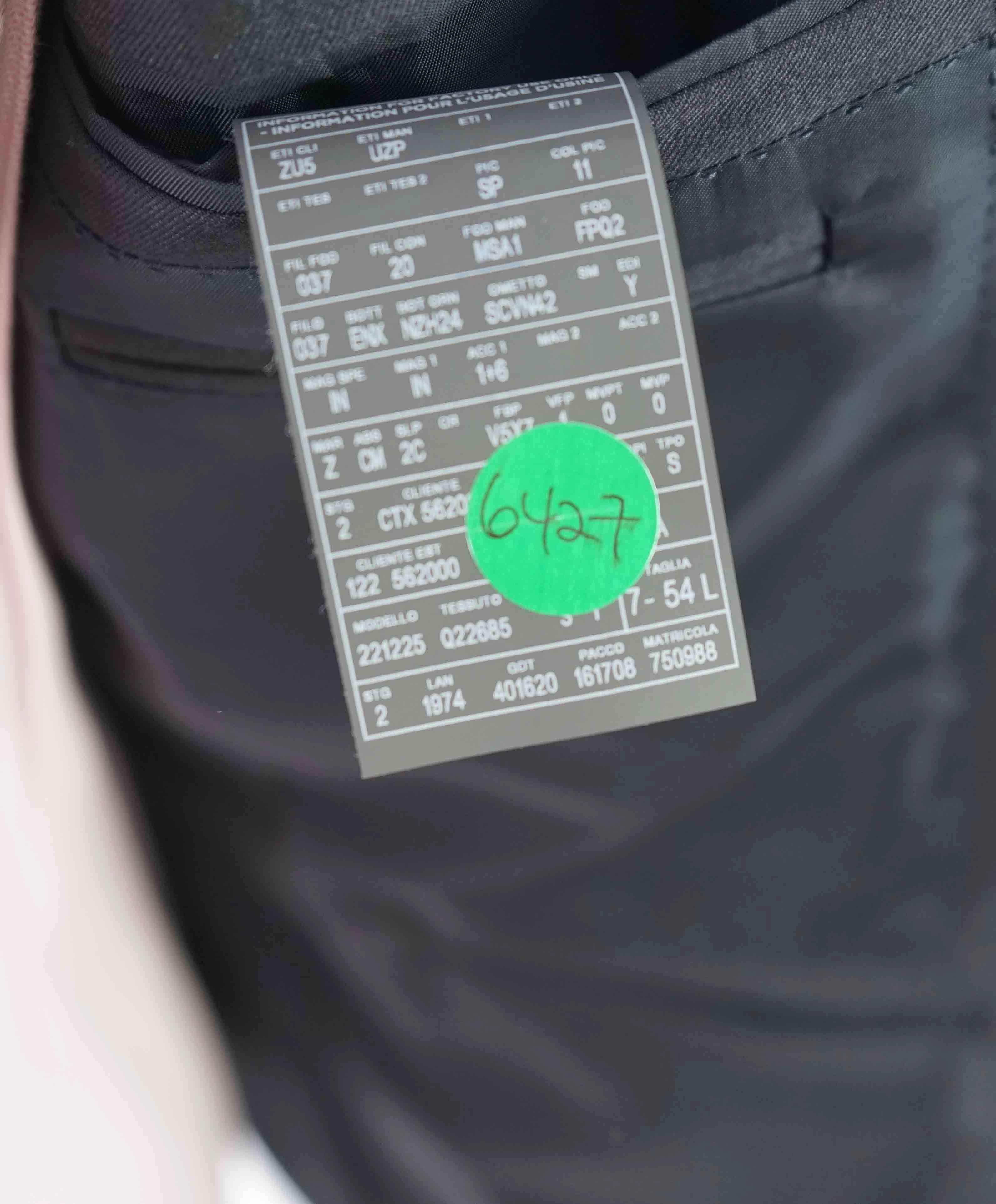 $3,995 ERMENEGILDO ZEGNA -"TROFEO" Navy Premium Suit - 44L