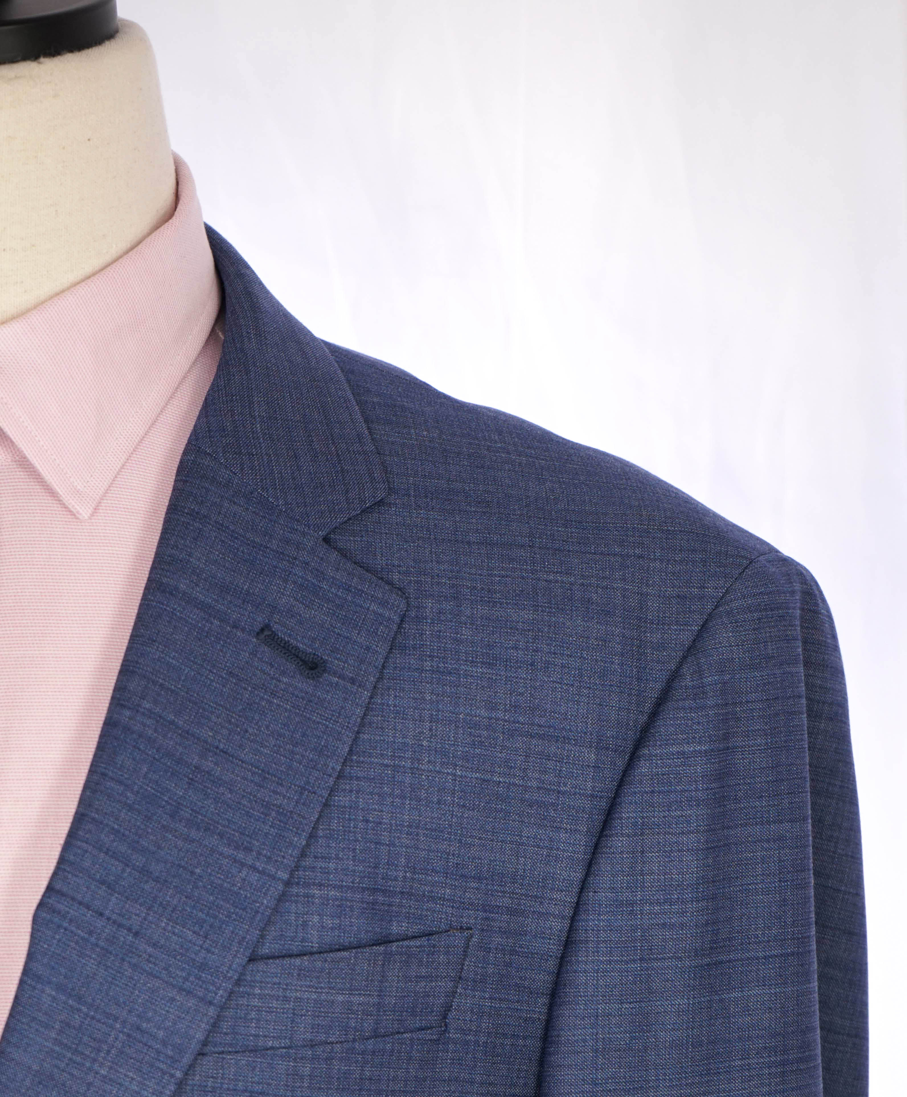 $1,595 EMPORIO ARMANI- Blue *G lIne Deco* TRAVEL ESSENTIAL PACKABLE Blazer - 44R