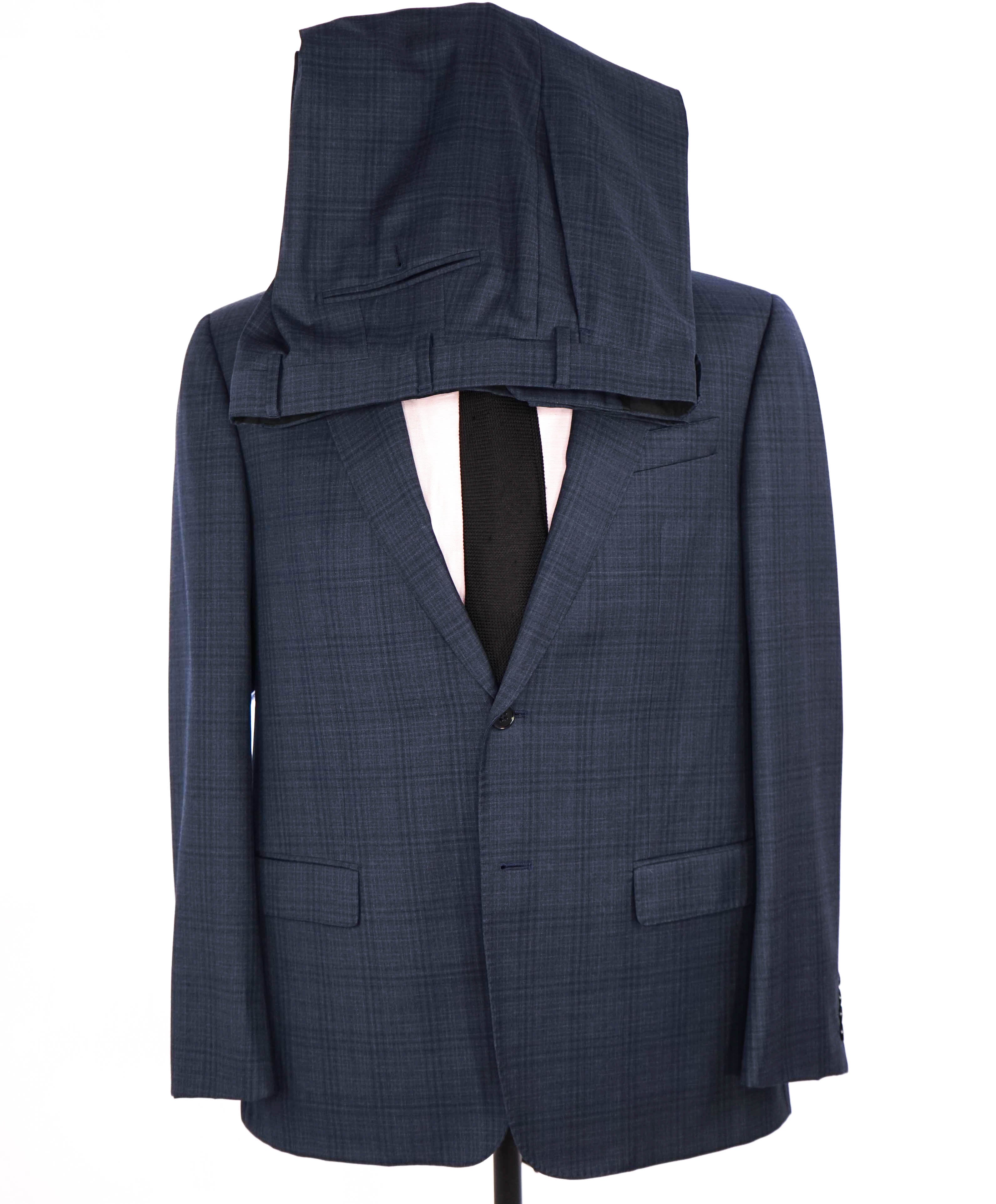 $1,995 EMPORIO ARMANI - Super 130's “G LINE” Blue Check Suit - 44R