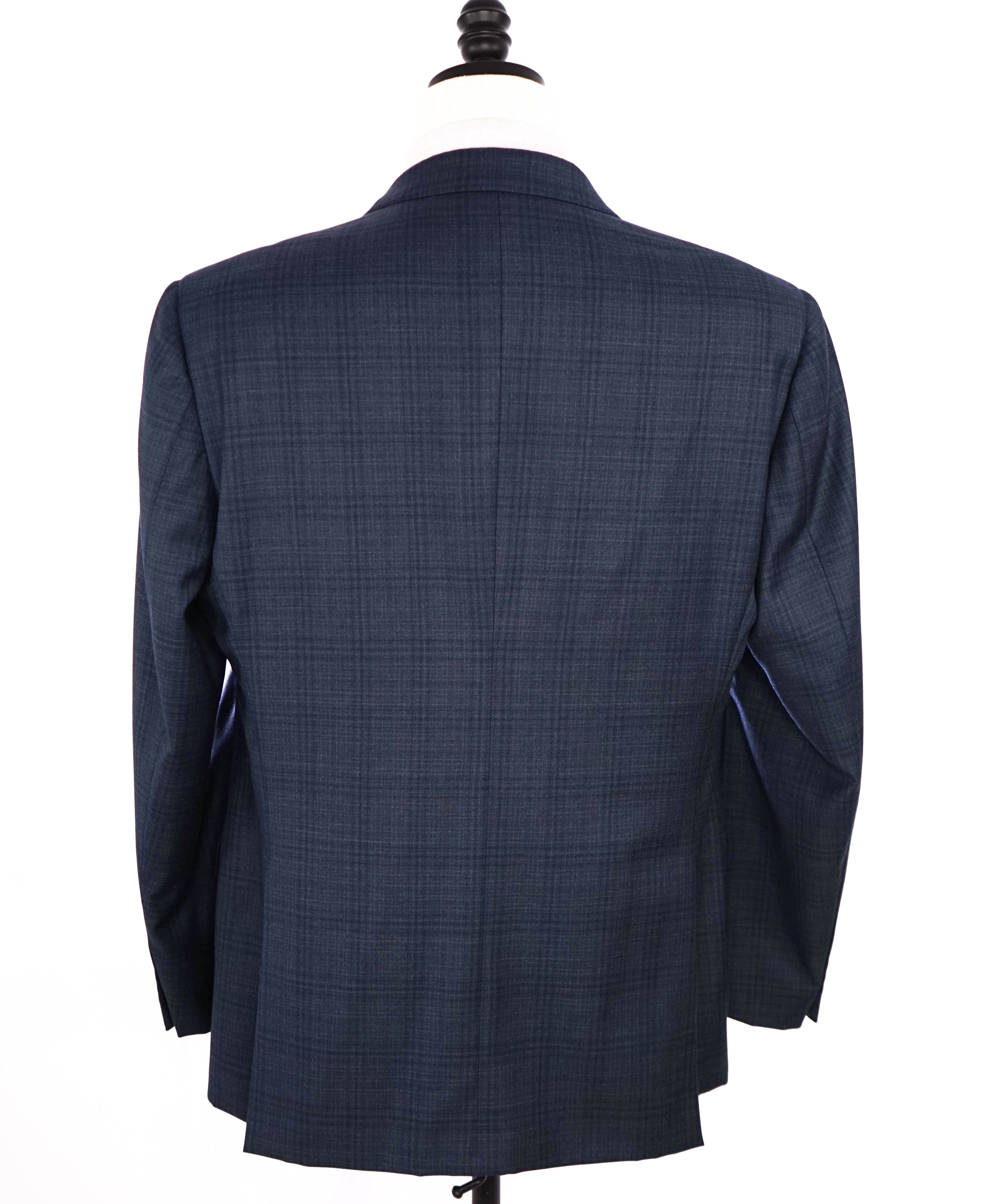 $1,995 EMPORIO ARMANI - Super 130's “G LINE” Blue Check Suit - 44R