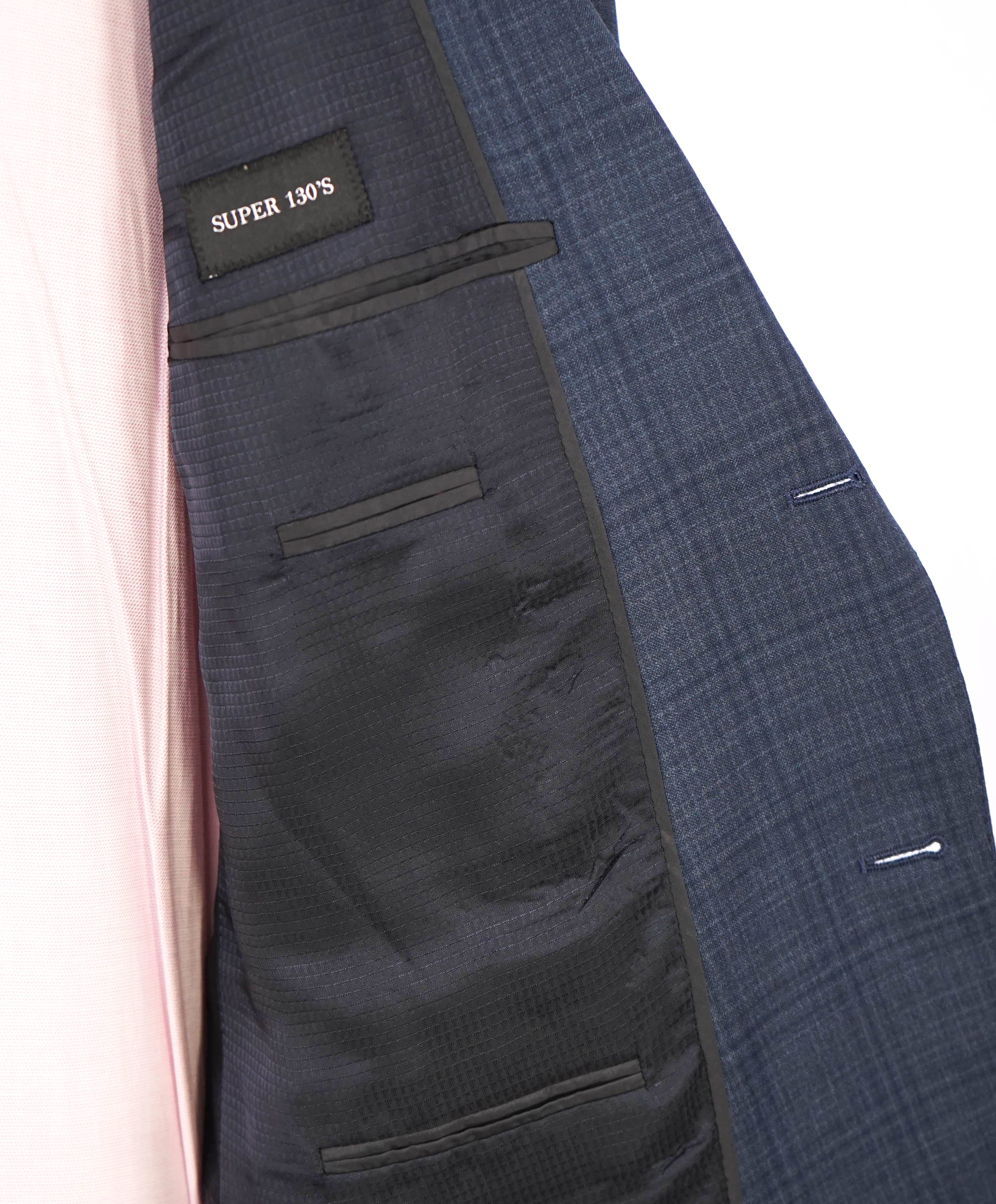 $1,995 EMPORIO ARMANI - Super 130's “G LINE” Blue Check Suit - 44R