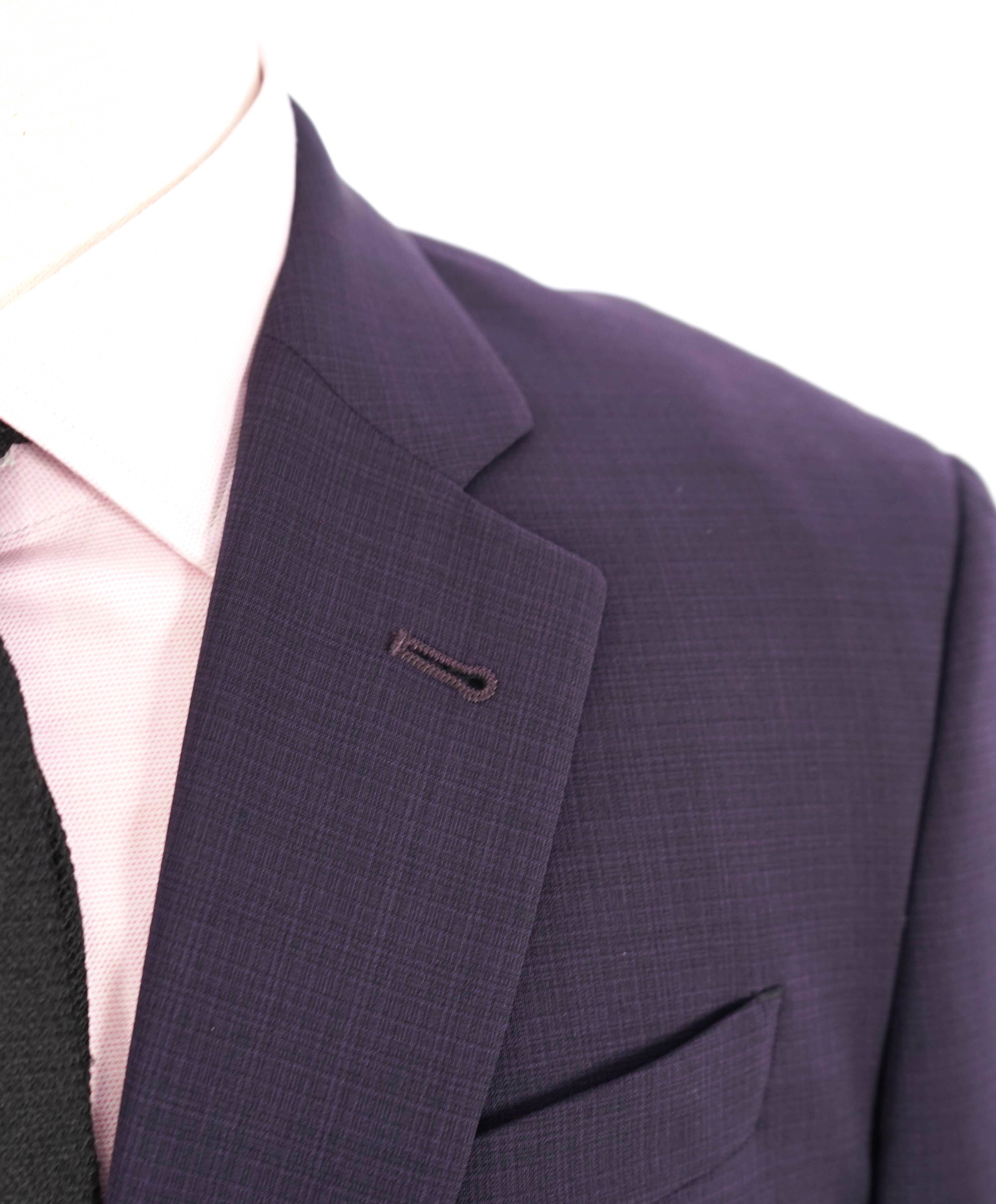 $1,595 EMPORIO ARMANI- Purple *G lIne Deco* TRAVEL ESSENTIAL PACKABLE Blazer - 42R