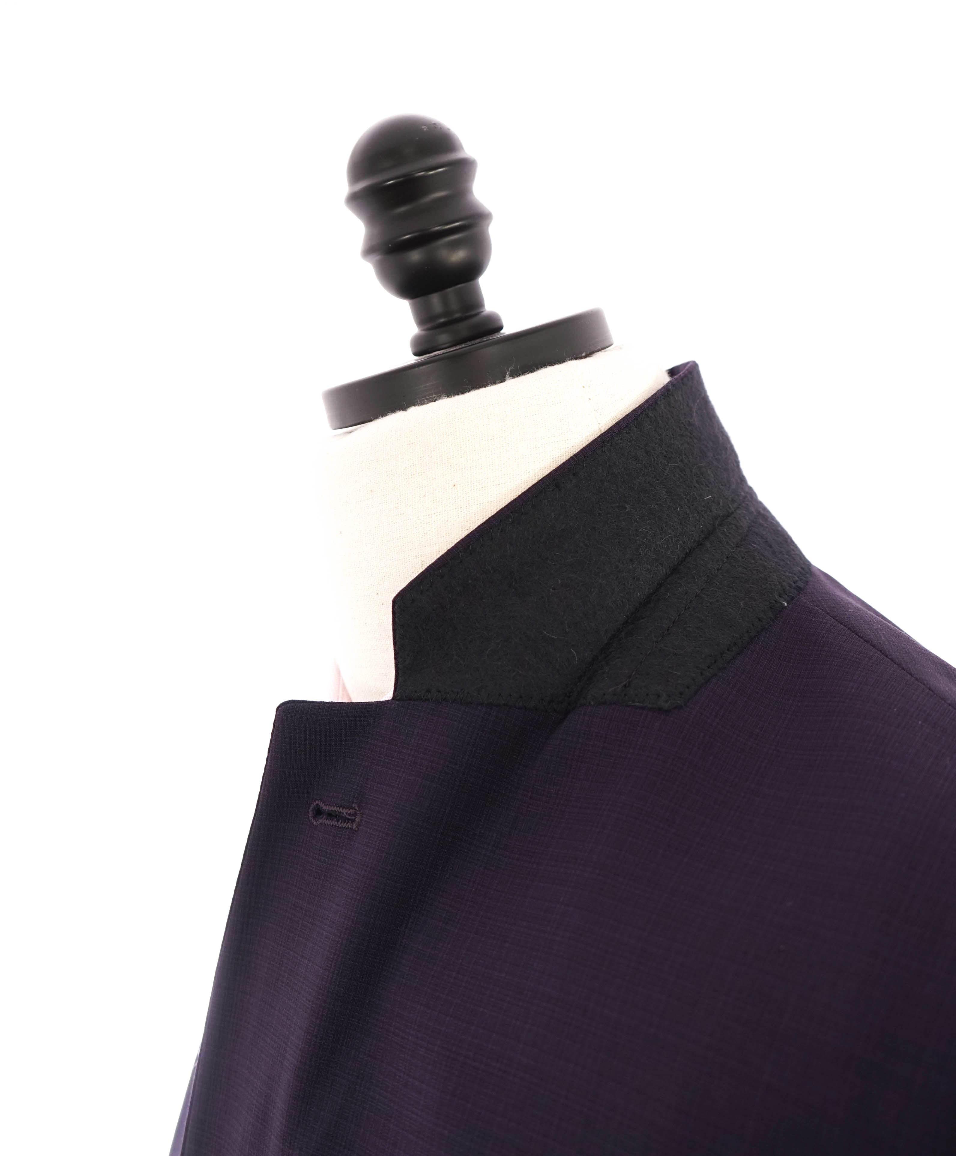 $1,595 EMPORIO ARMANI- Purple *G lIne Deco* TRAVEL ESSENTIAL PACKABLE Blazer - 42R