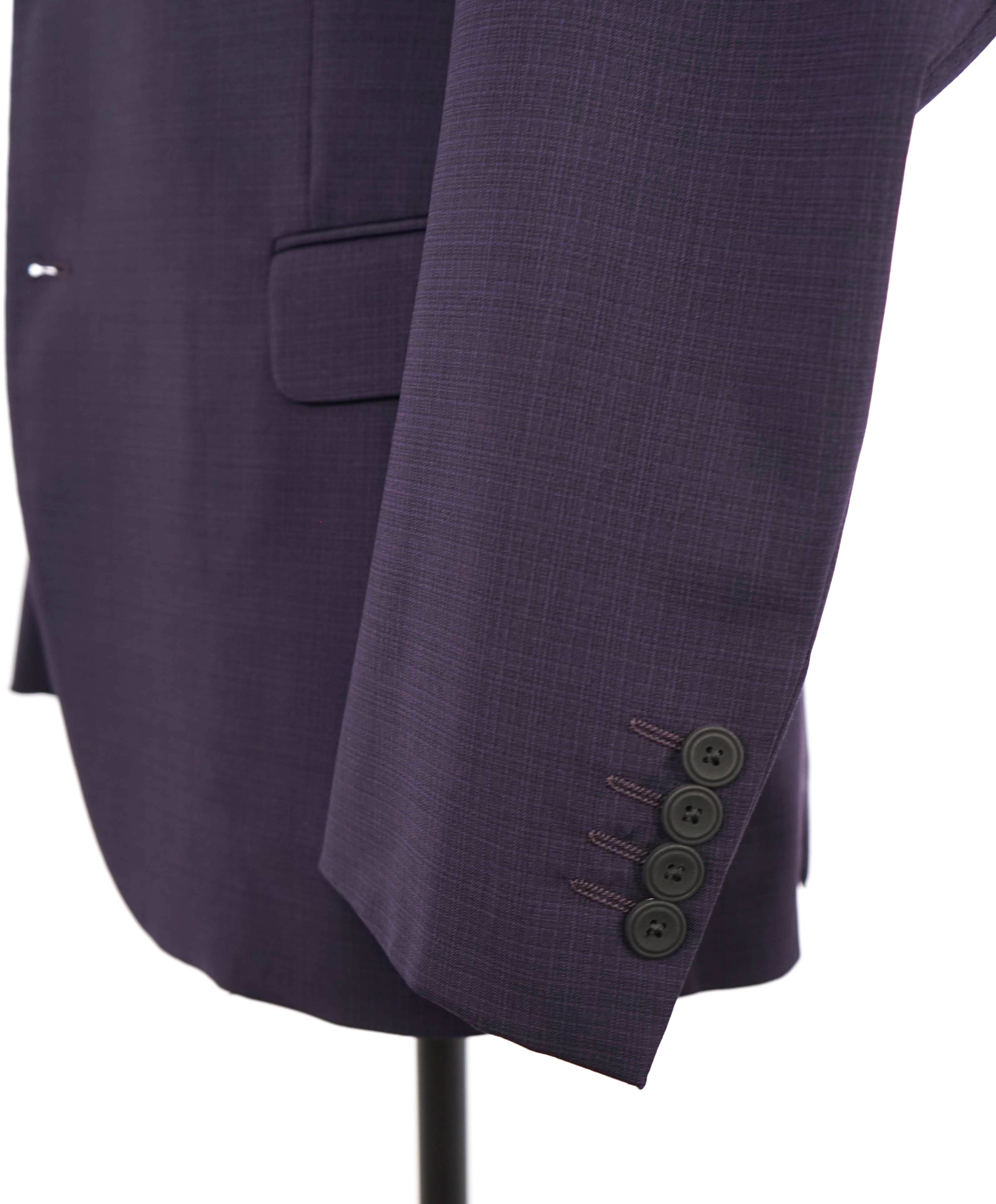 $1,595 EMPORIO ARMANI- Purple *G lIne Deco* TRAVEL ESSENTIAL PACKABLE Blazer - 42R
