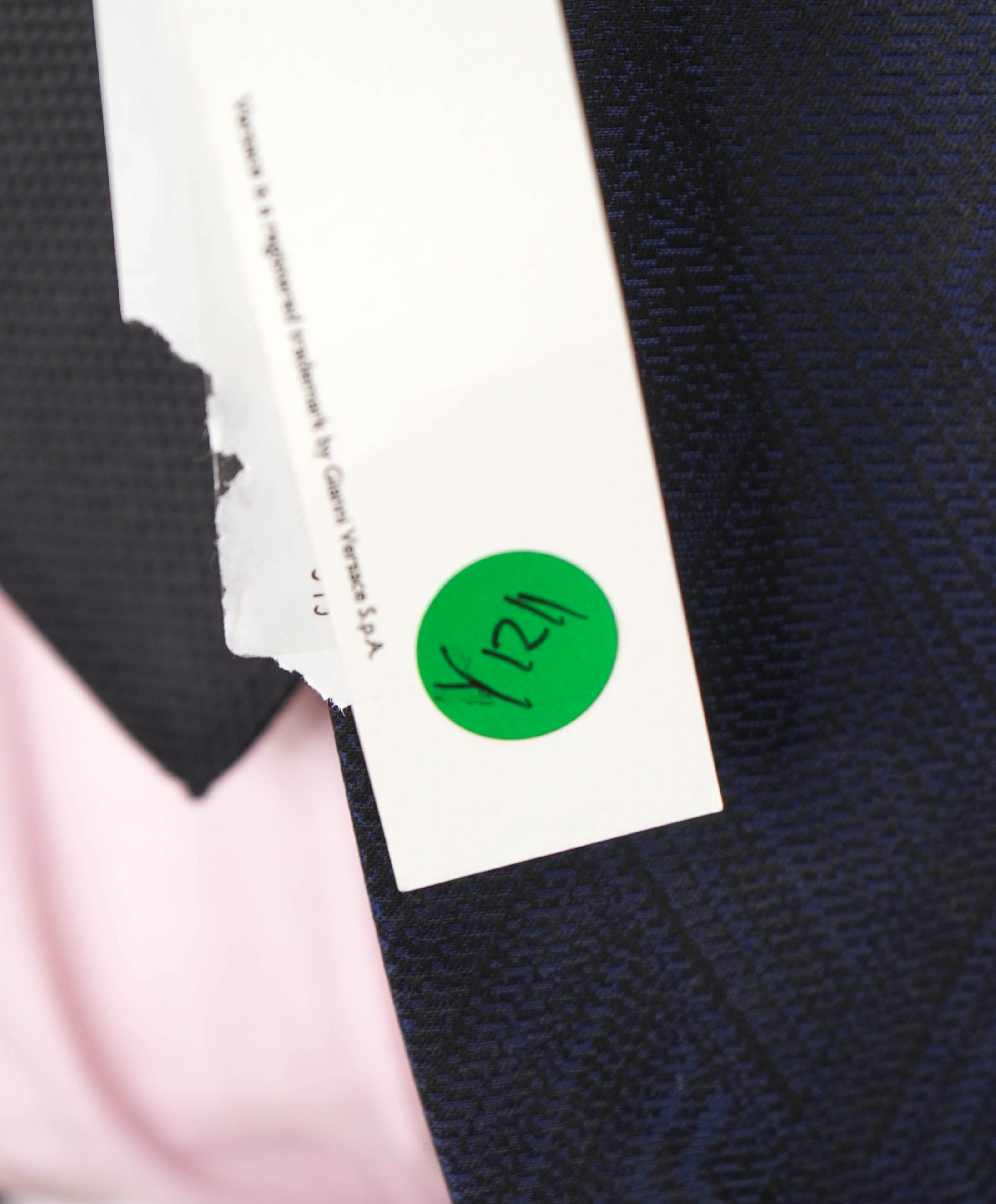 $1,195 VERSACE - Navy Blue PEAK LAPEL TuxDinner Jacket Blazer - 38R