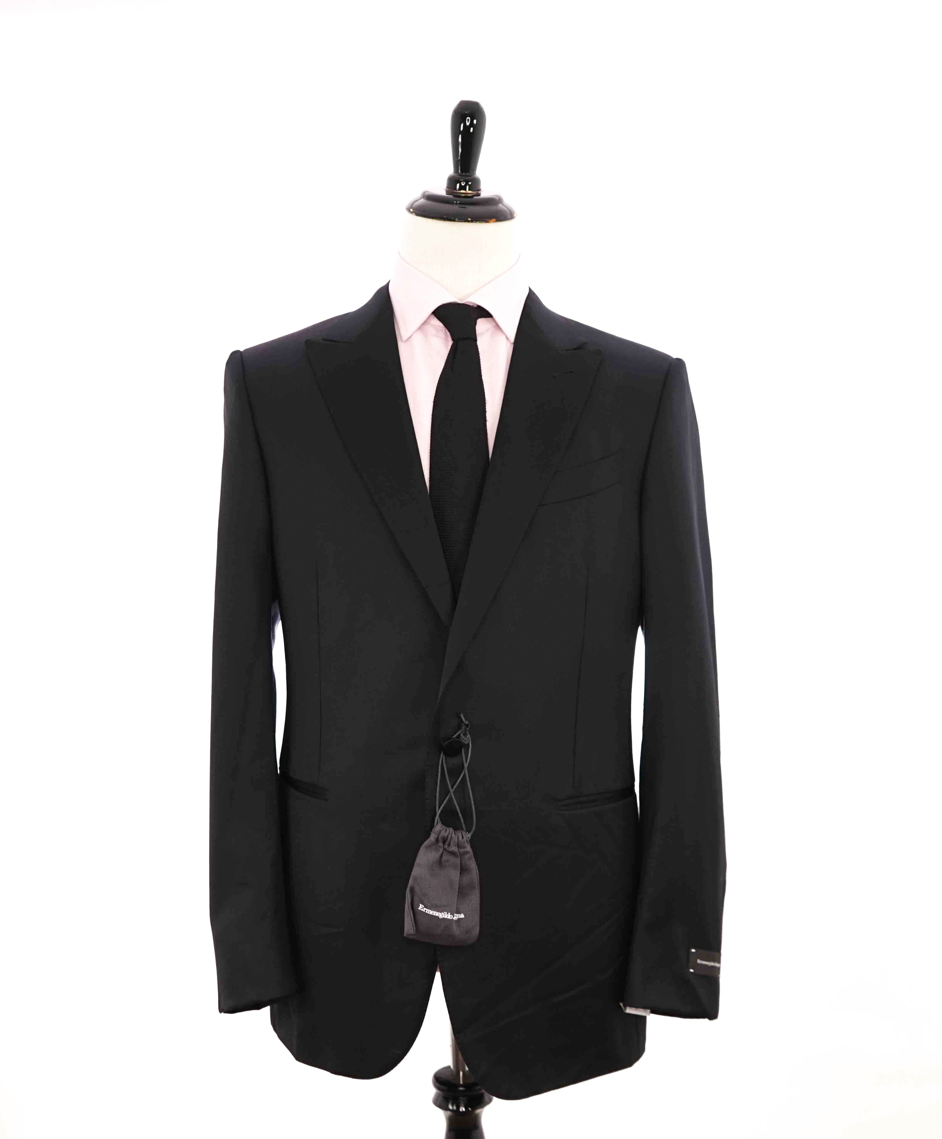 $3,995 ERMENEGILDO ZEGNA -"MICRONSPHERE" PEAK LAPEL Tuxedo - 44L 38W