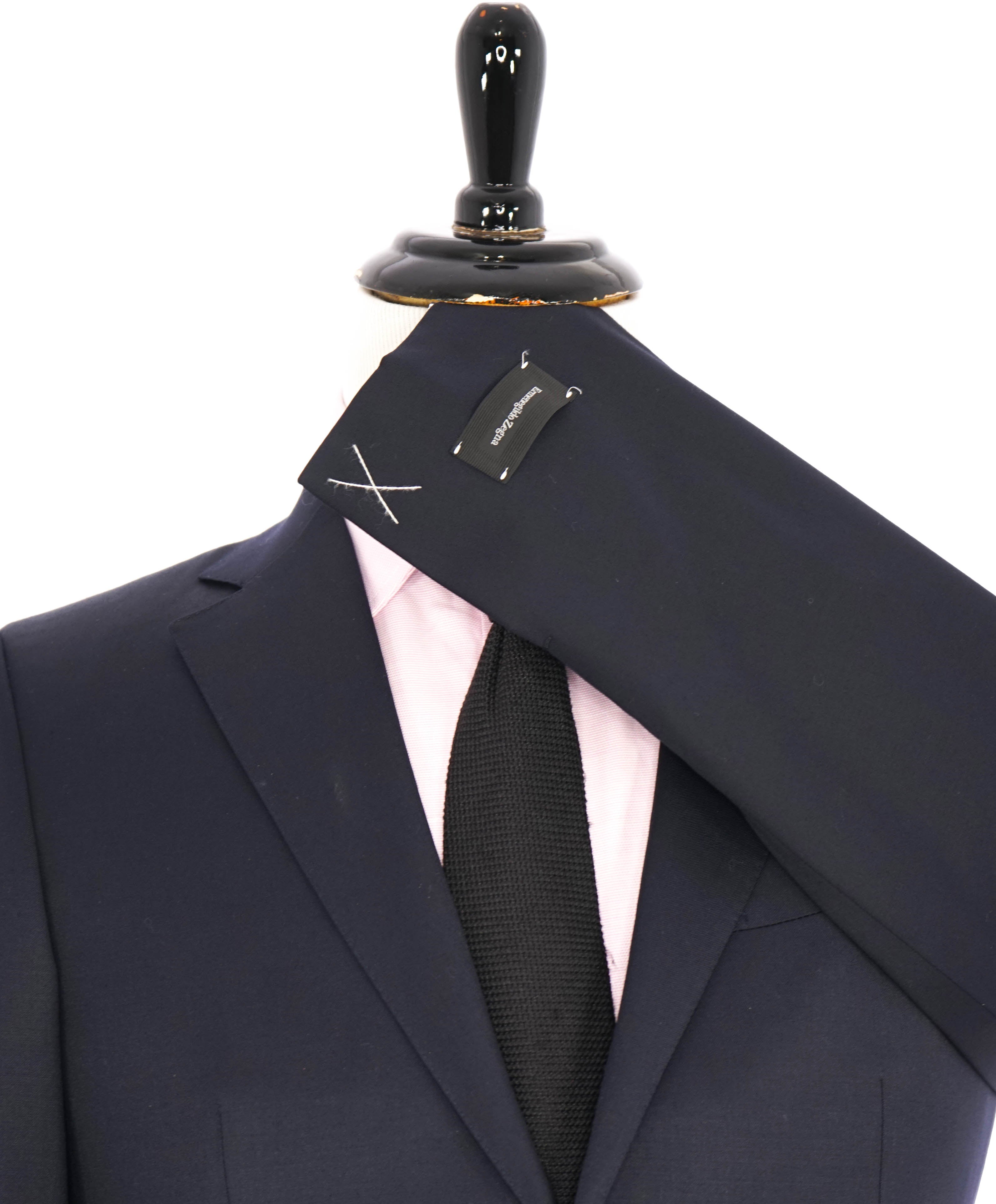 $3,000 ERMENEGILDO ZEGNA - Navy “Microsphere” Suit - 36S
