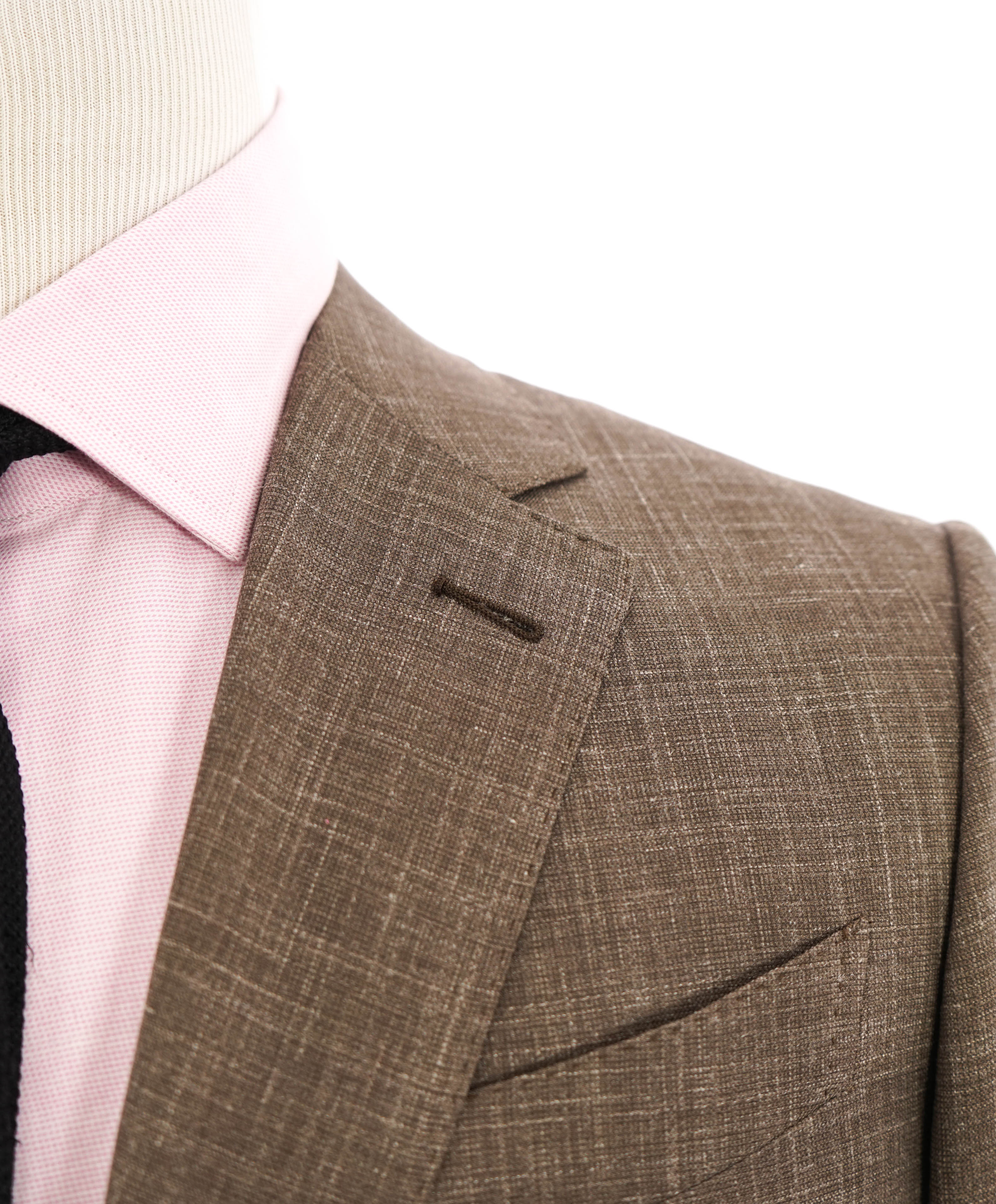 $3,290 ERMENEGILDO ZEGNA- “TORFEO SUMMER” Brown W/SLK/L Blazer- 40R