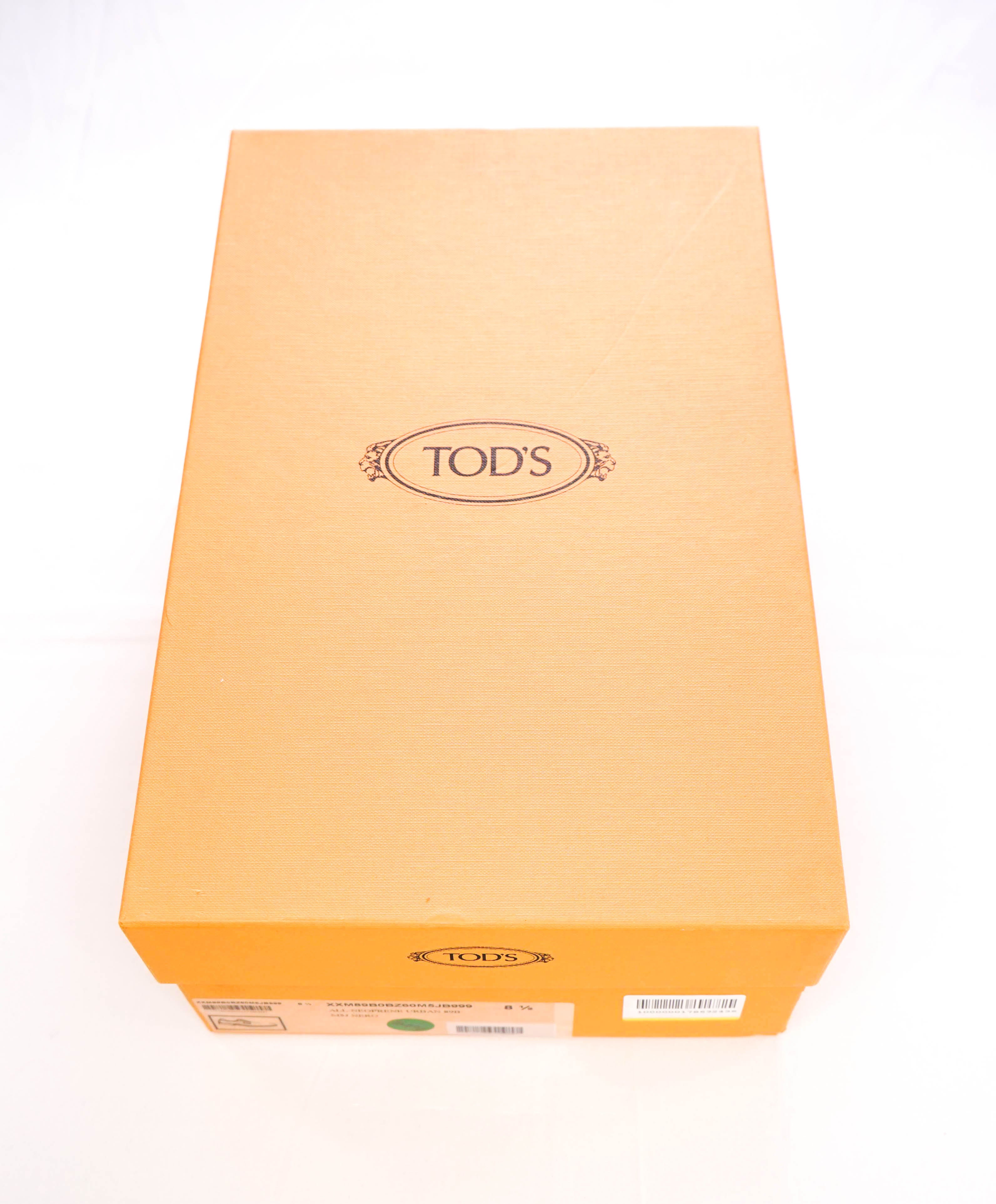 TOD’S - Black Logo Embossed LUG SOLE Vamp Penny Loafers - 9.5 US (8.5 IT)