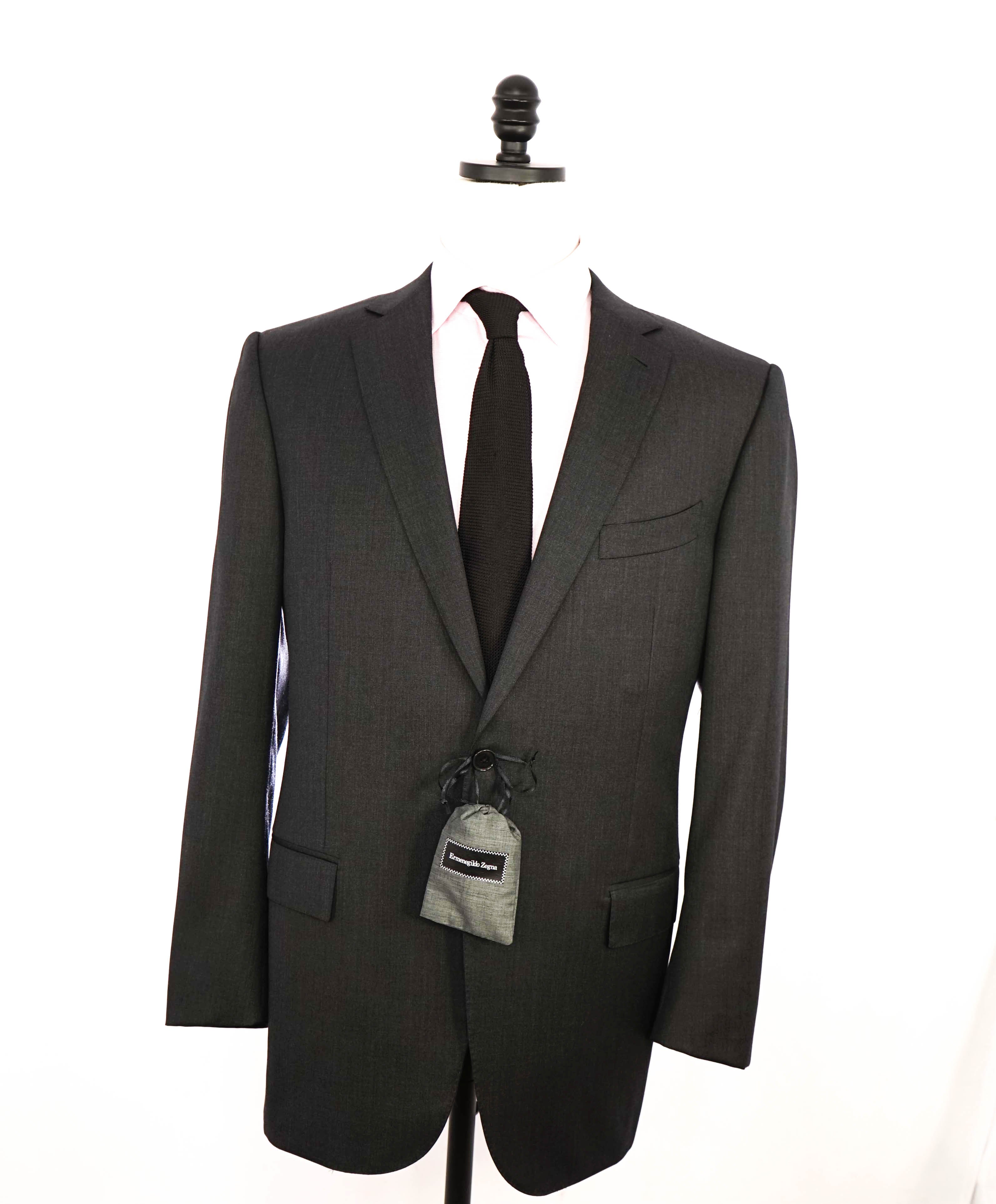 $2,695 ERMENEGILDO ZEGNA -"Micronsphere" GRAY Blazer - 44R